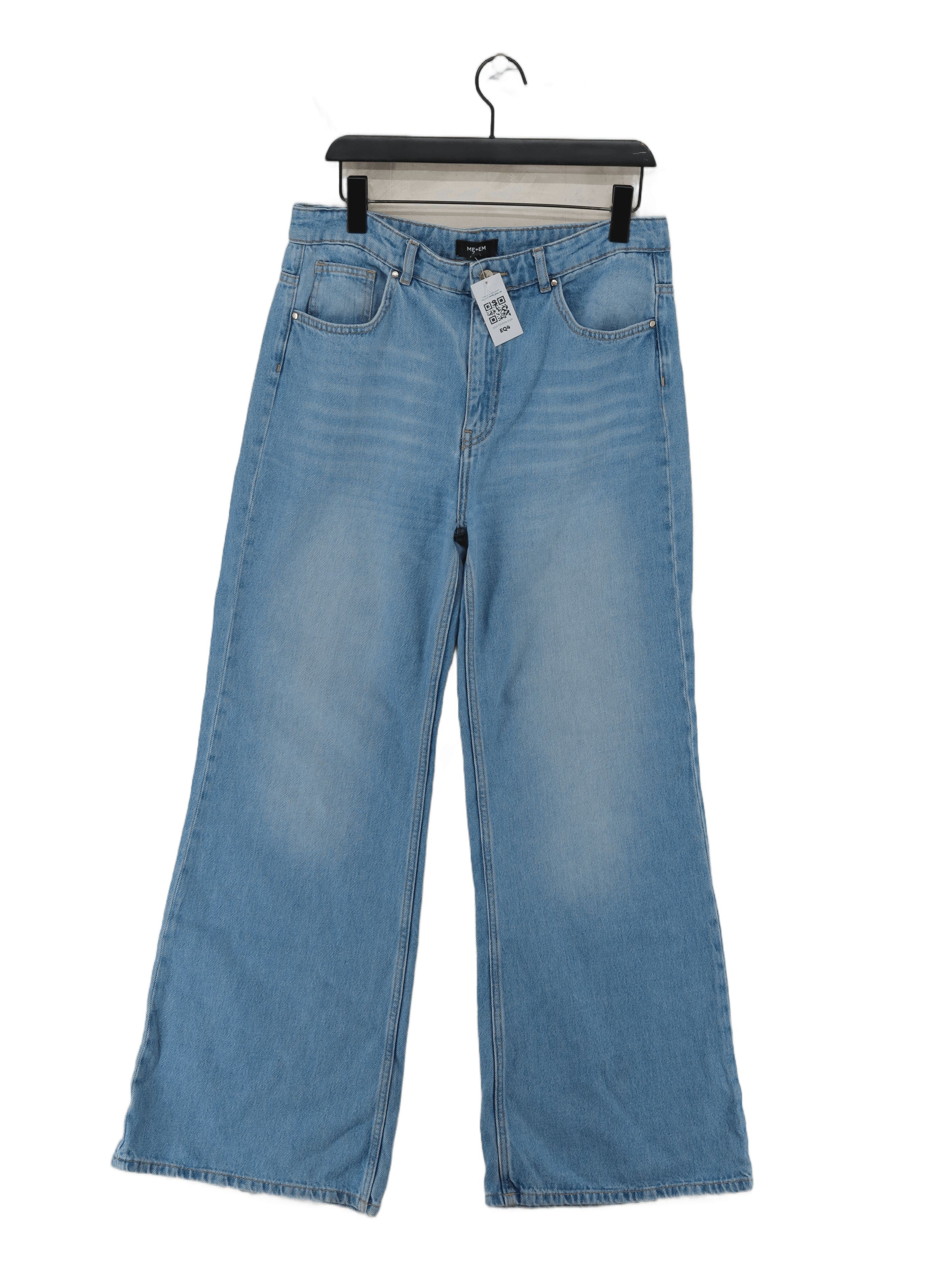 ME+EM Women's Jeans W 30 in Blue 100% Cotton Wide-Leg