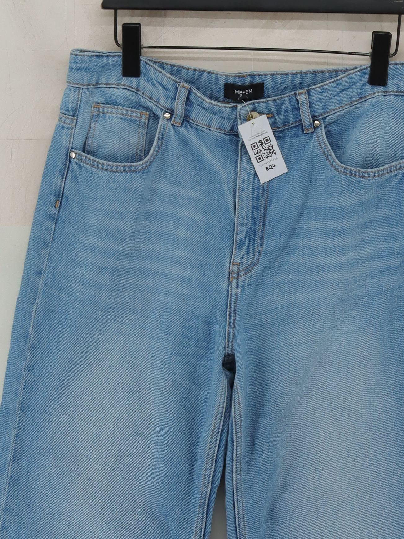ME+EM Women's Jeans W 30 in Blue 100% Cotton Wide-Leg - Image 3