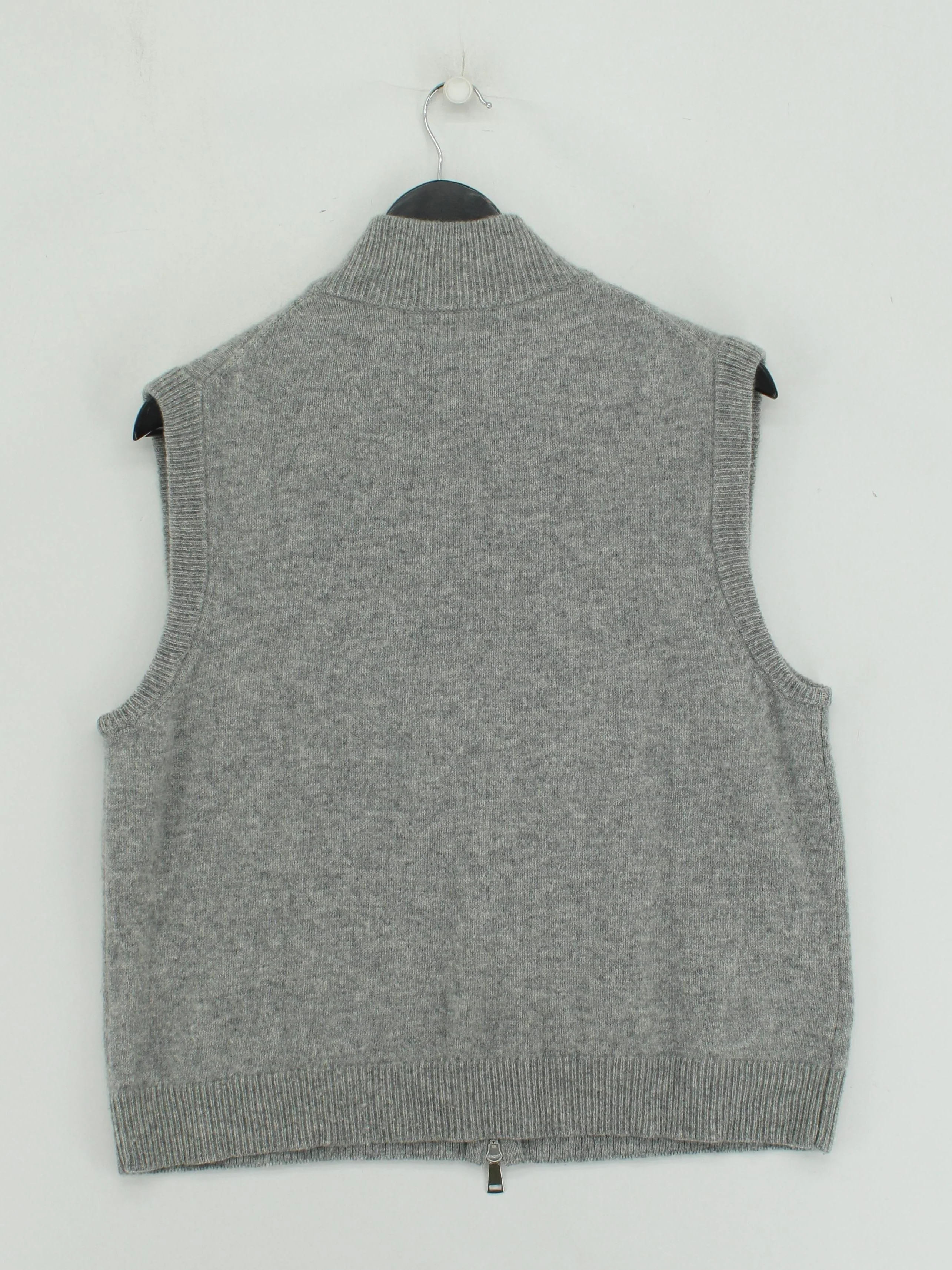 ME+EM Women's Jumper L Grey 100% Wool High Neck Vest - Image 2