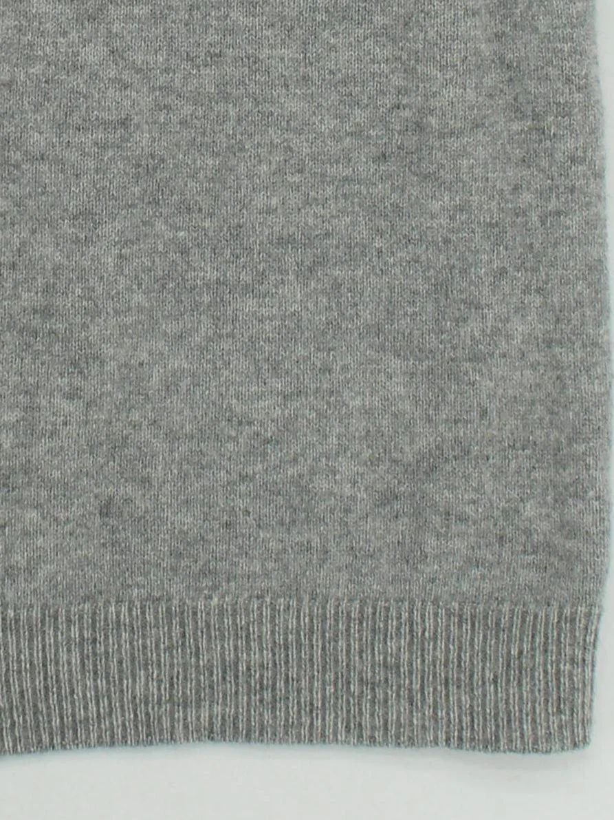 ME+EM Women's Jumper L Grey 100% Wool High Neck Vest - Image 4