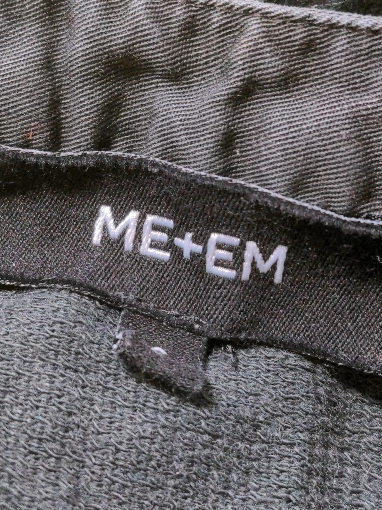 ME+EM Women's Jumper S Grey Cotton with Elastane V-Neck Pullover - Image 6
