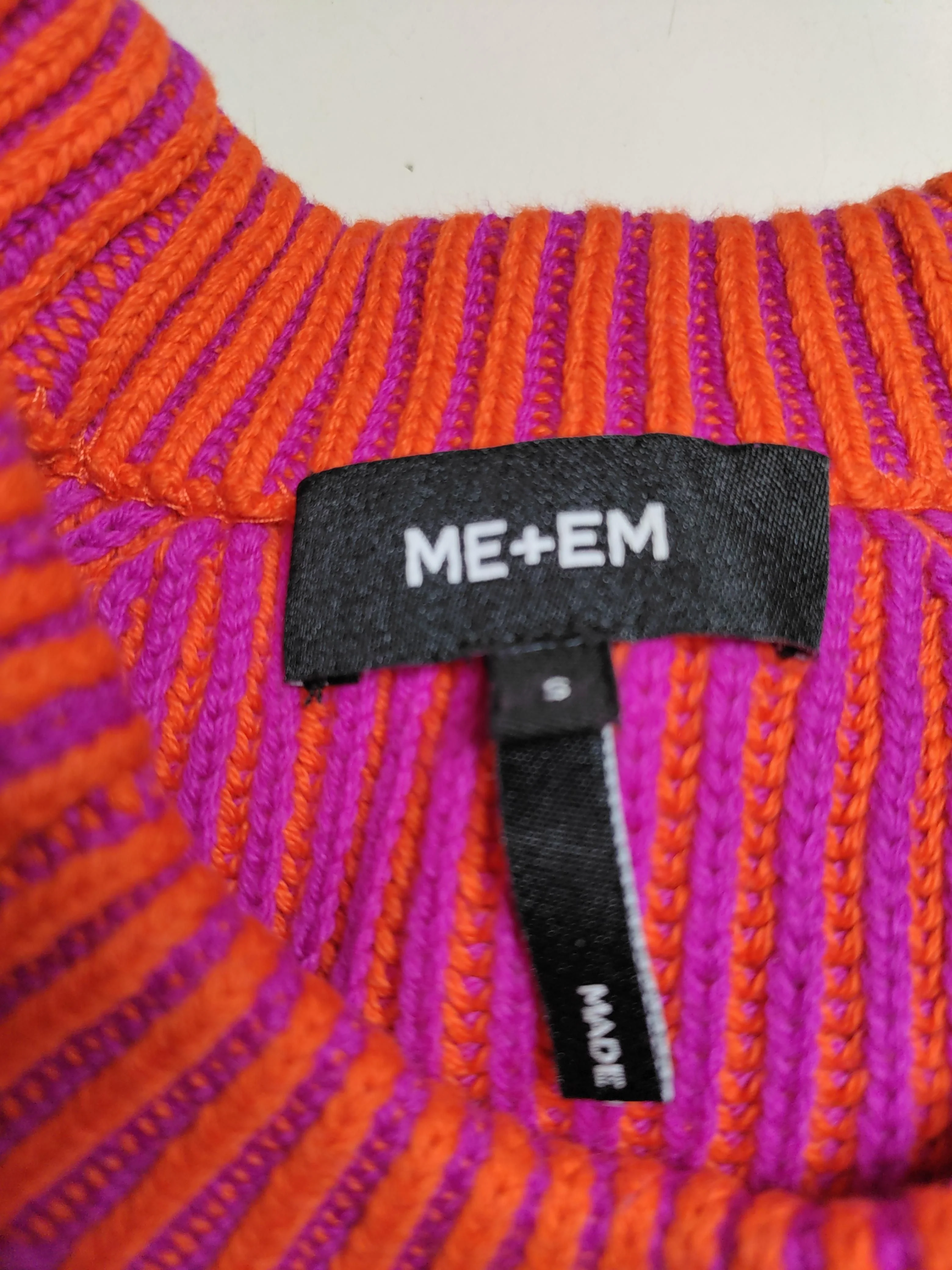 ME+EM Women's Jumper S Multi 100% Cotton Crew Neck Pullover - Image 5