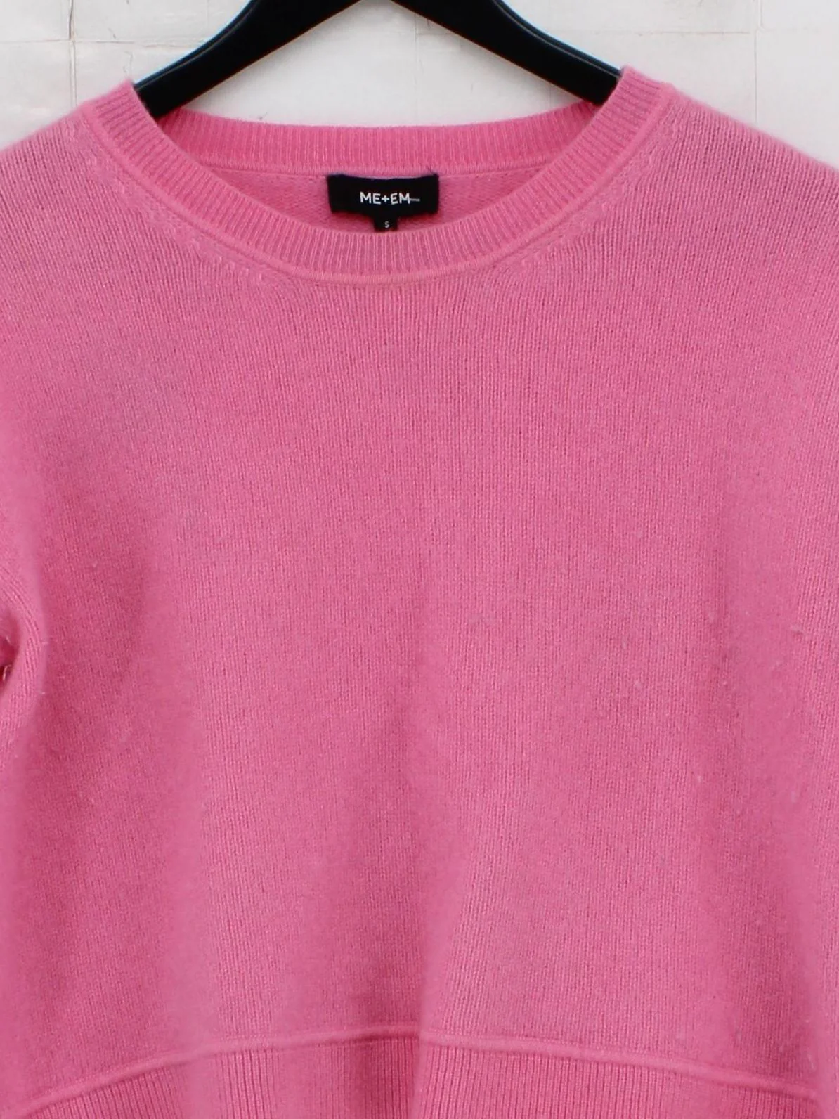 ME+EM Women's Jumper S Pink 100% Cashmere Crew Neck Pullover - Image 3