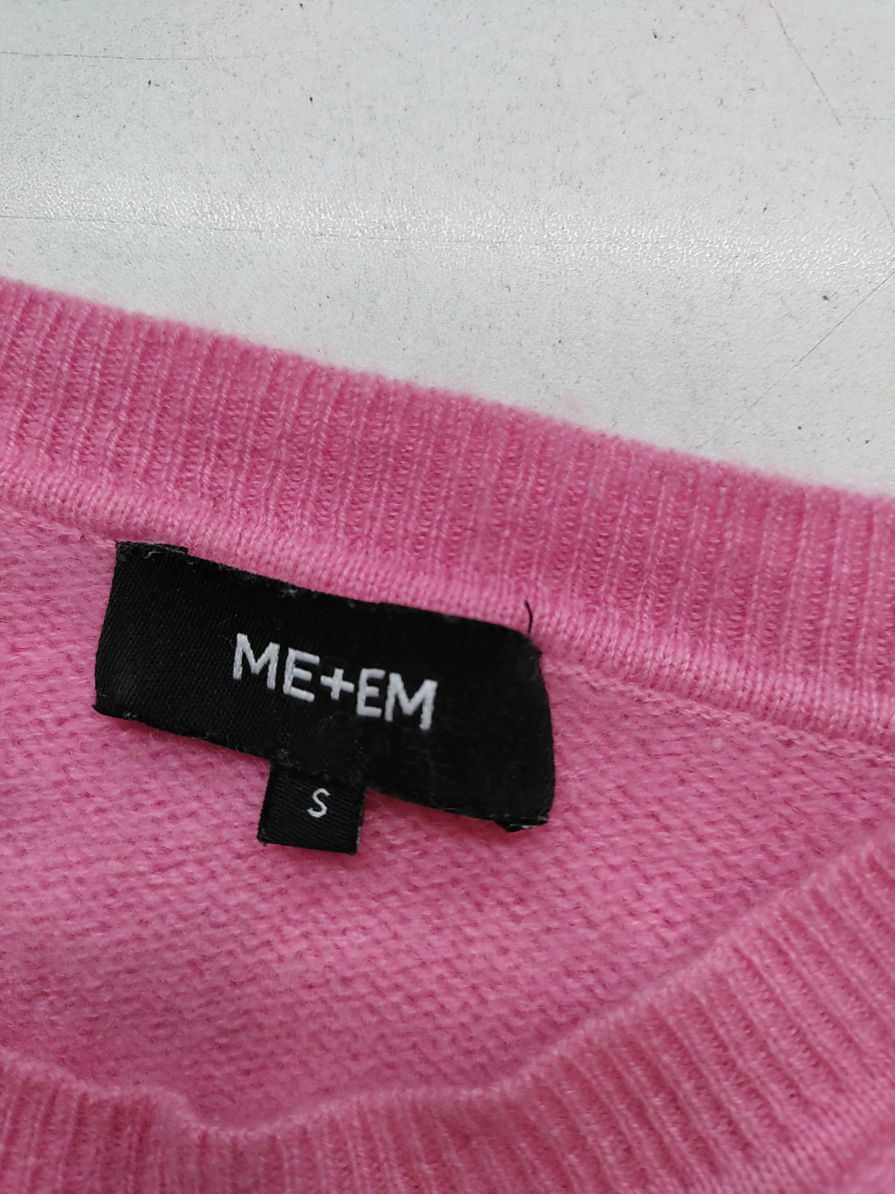 ME+EM Women's Jumper S Pink 100% Cashmere Crew Neck Pullover - Image 6