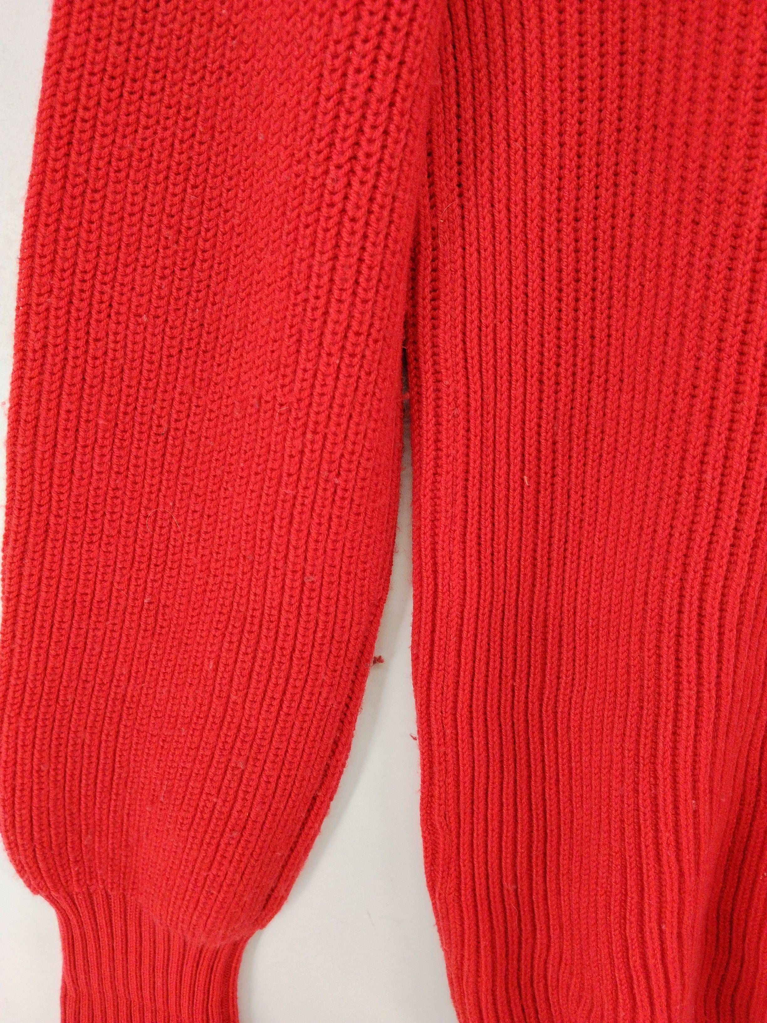 ME+EM Women's Jumper UK 12 Red 100% Wool High Neck Pullover - Image 5