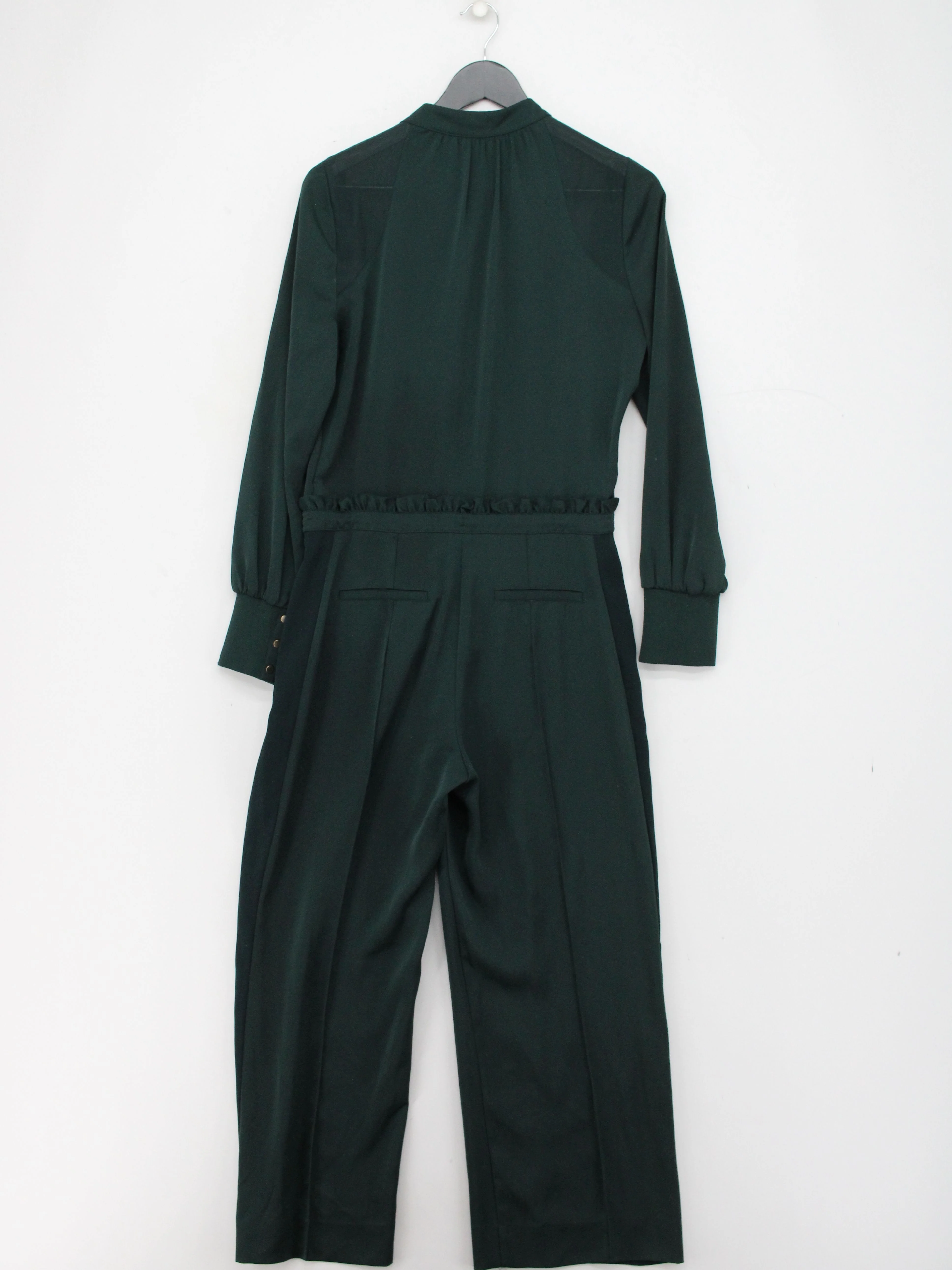 ME+EM Women's Jumpsuit UK 10 Green 100% Other Wide-Leg Jumpsuit - Image 2