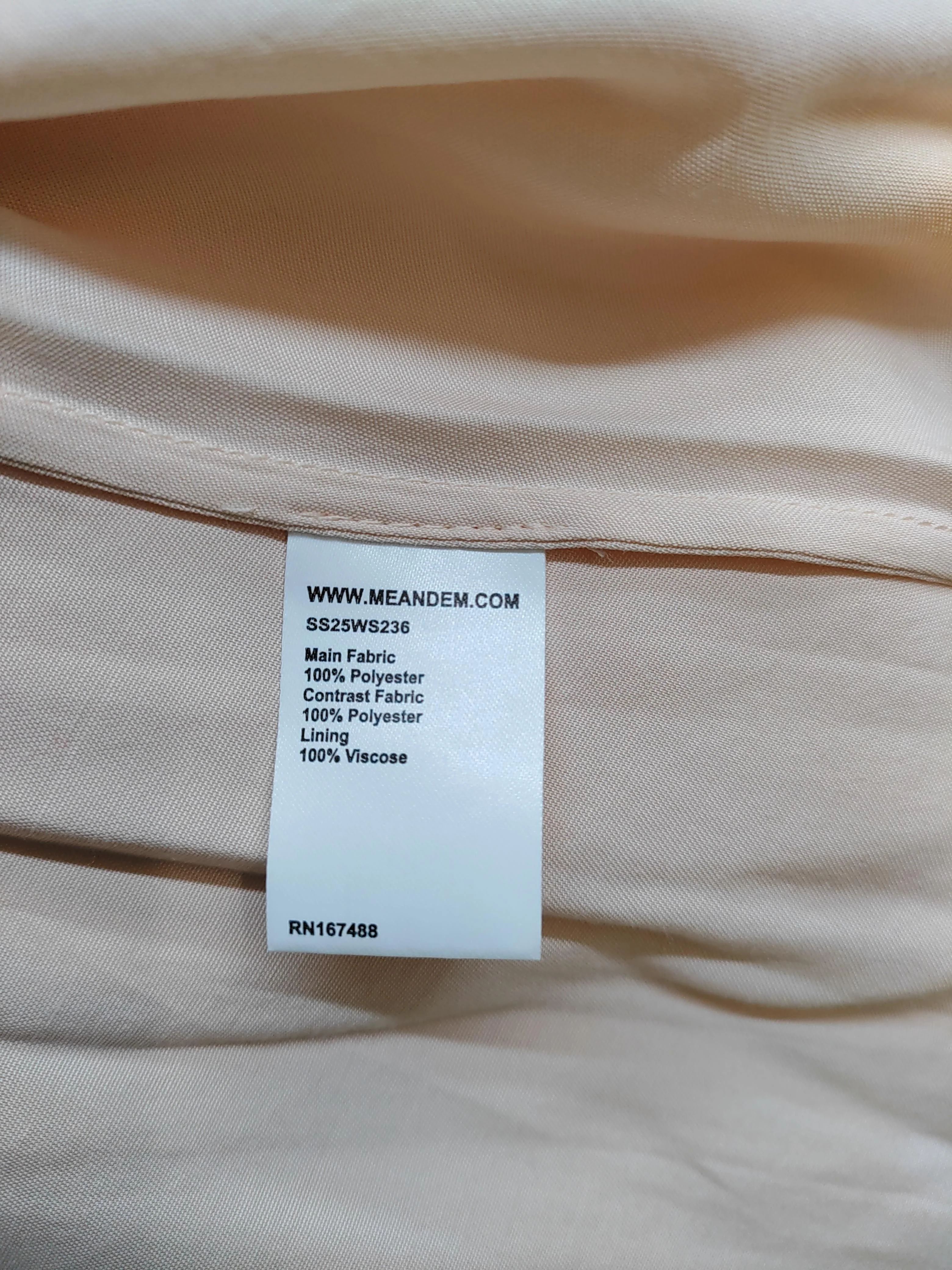 ME+EM Women's Midi Skirt UK 10 Cream Striped Polyester with Viscose Midi A-Line - Image 6
