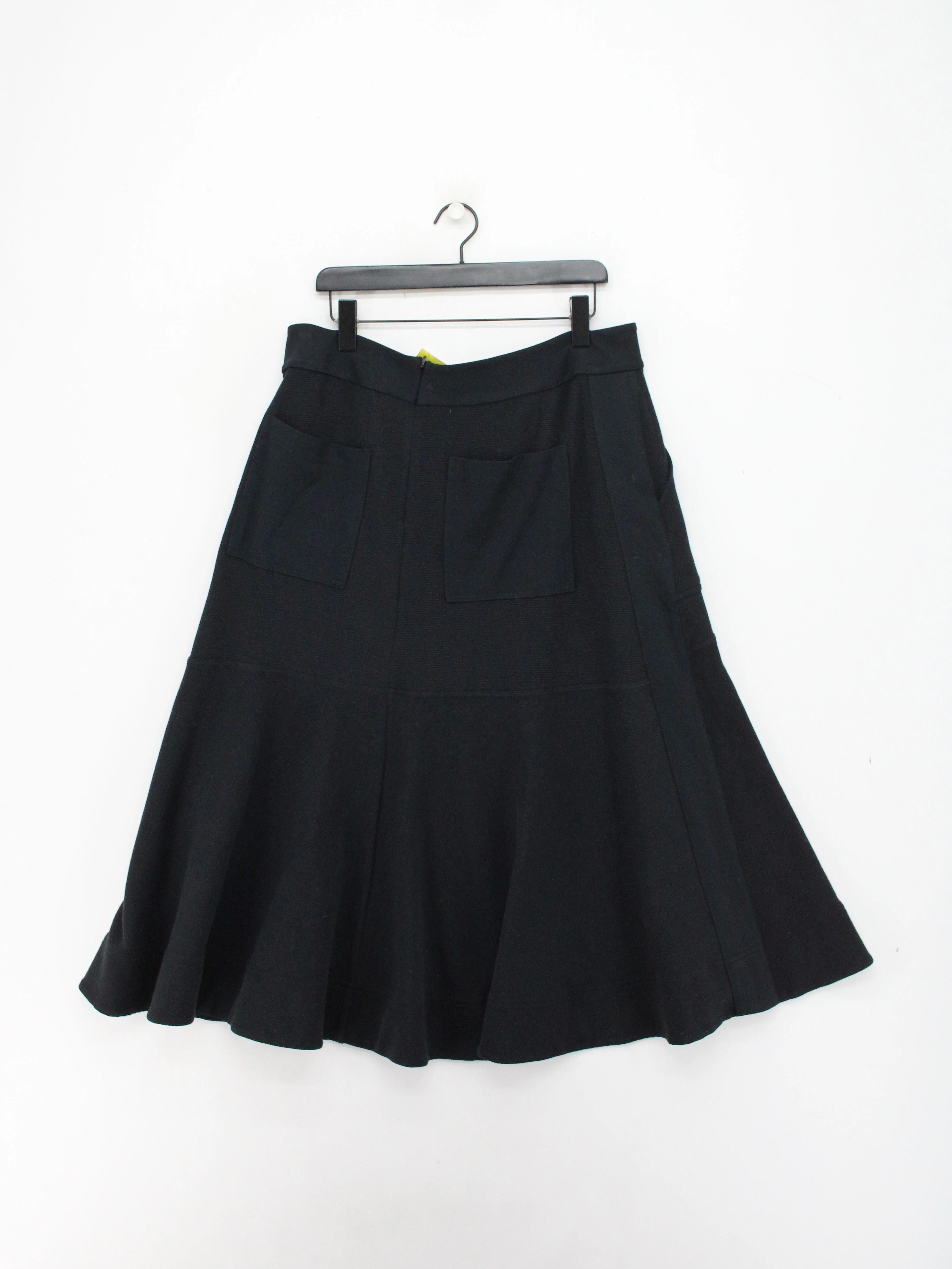 ME+EM Women's Midi Skirt UK 16 Black Cotton with Elastane Midi A-Line - Image 2