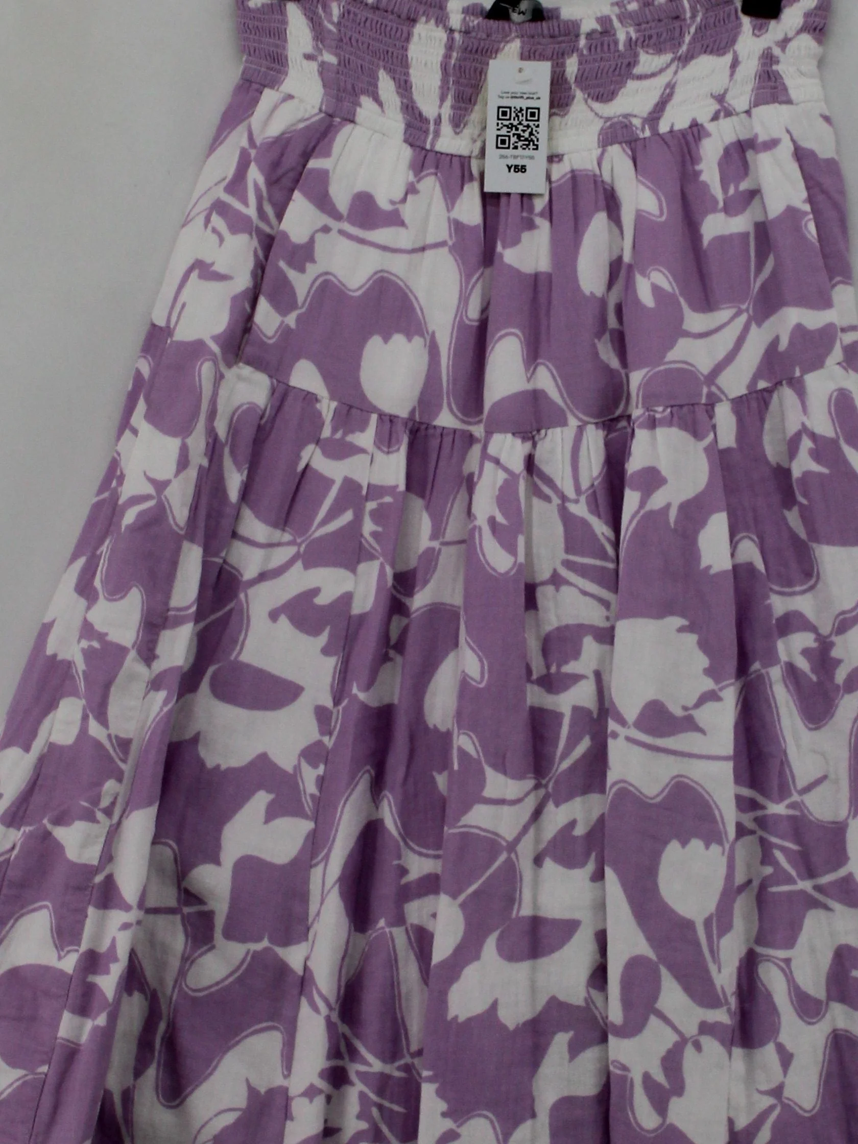 ME+EM Women's Midi Skirt UK 8 Multi Floral 100% Cotton Midi A-Line - Image 3