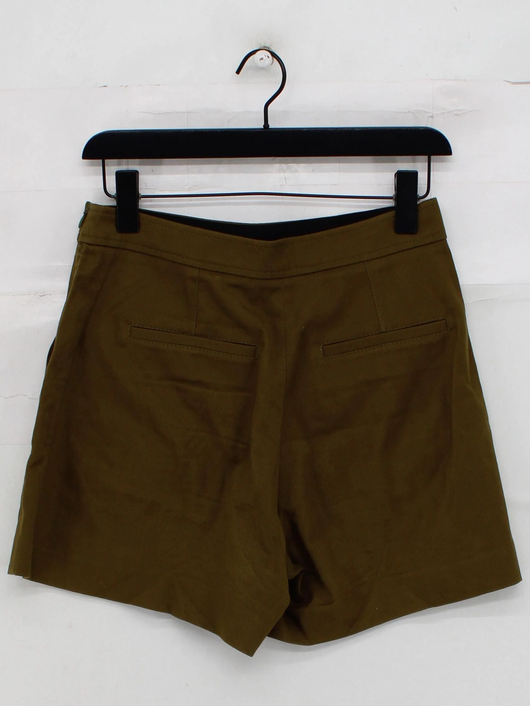 ME+EM Women's Shorts UK 8 Green Cotton with Elastane Sweat - Image 2