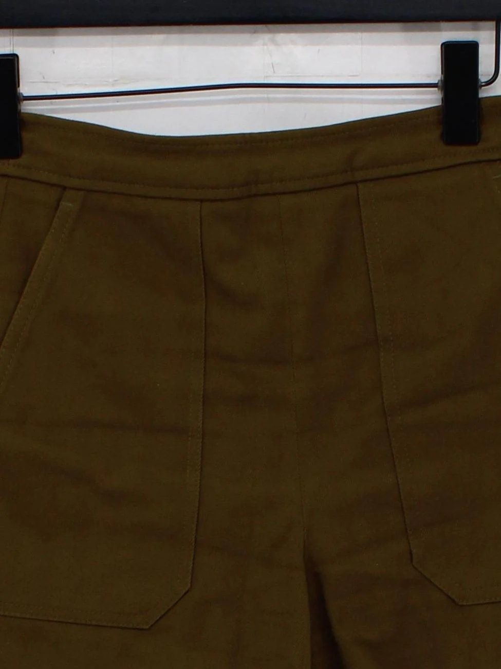 ME+EM Women's Shorts UK 8 Green Cotton with Elastane Sweat - Image 3