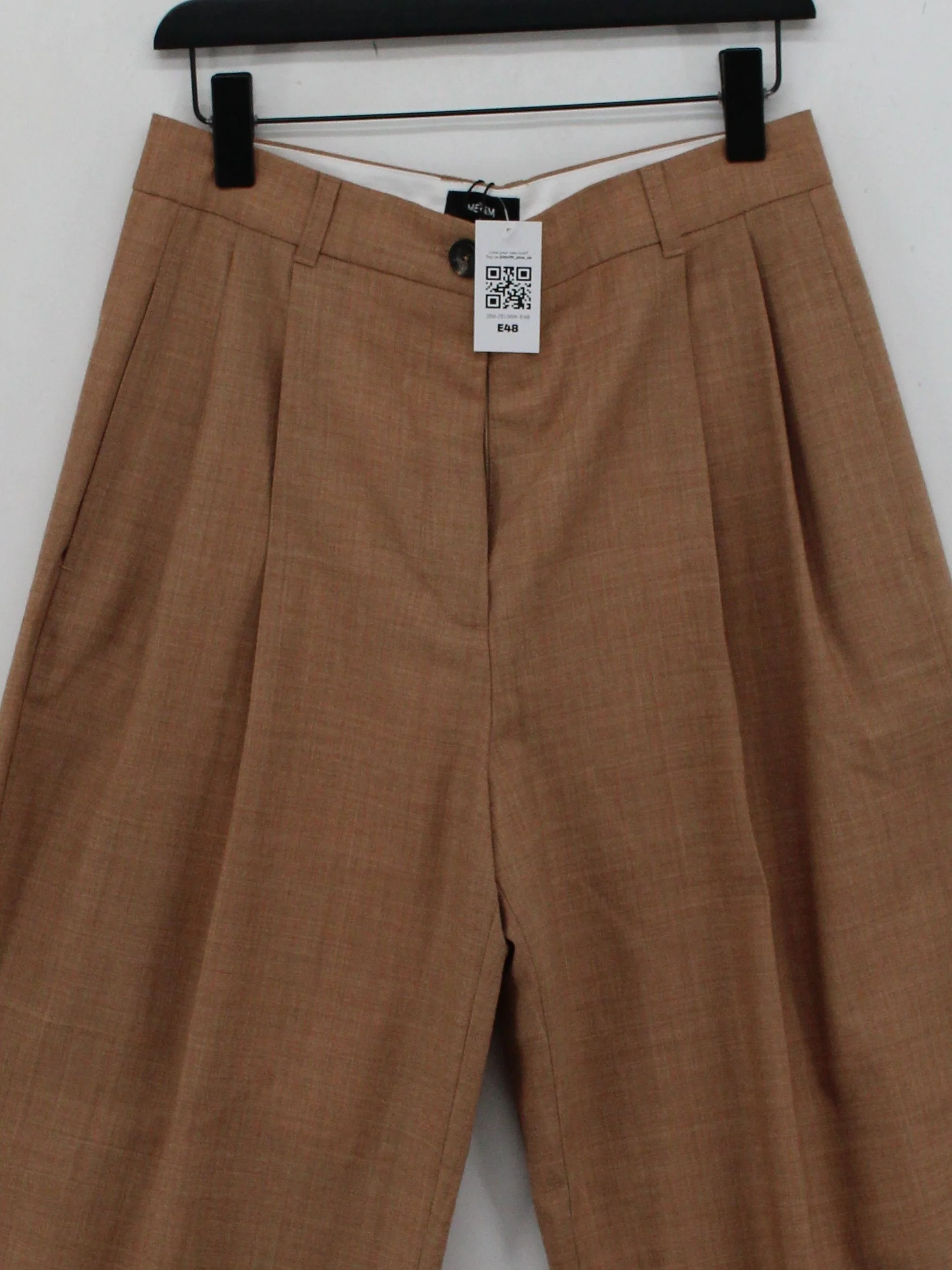 ME+EM Women's Suit Trousers UK 10 Tan Wool New with tags - Image 3