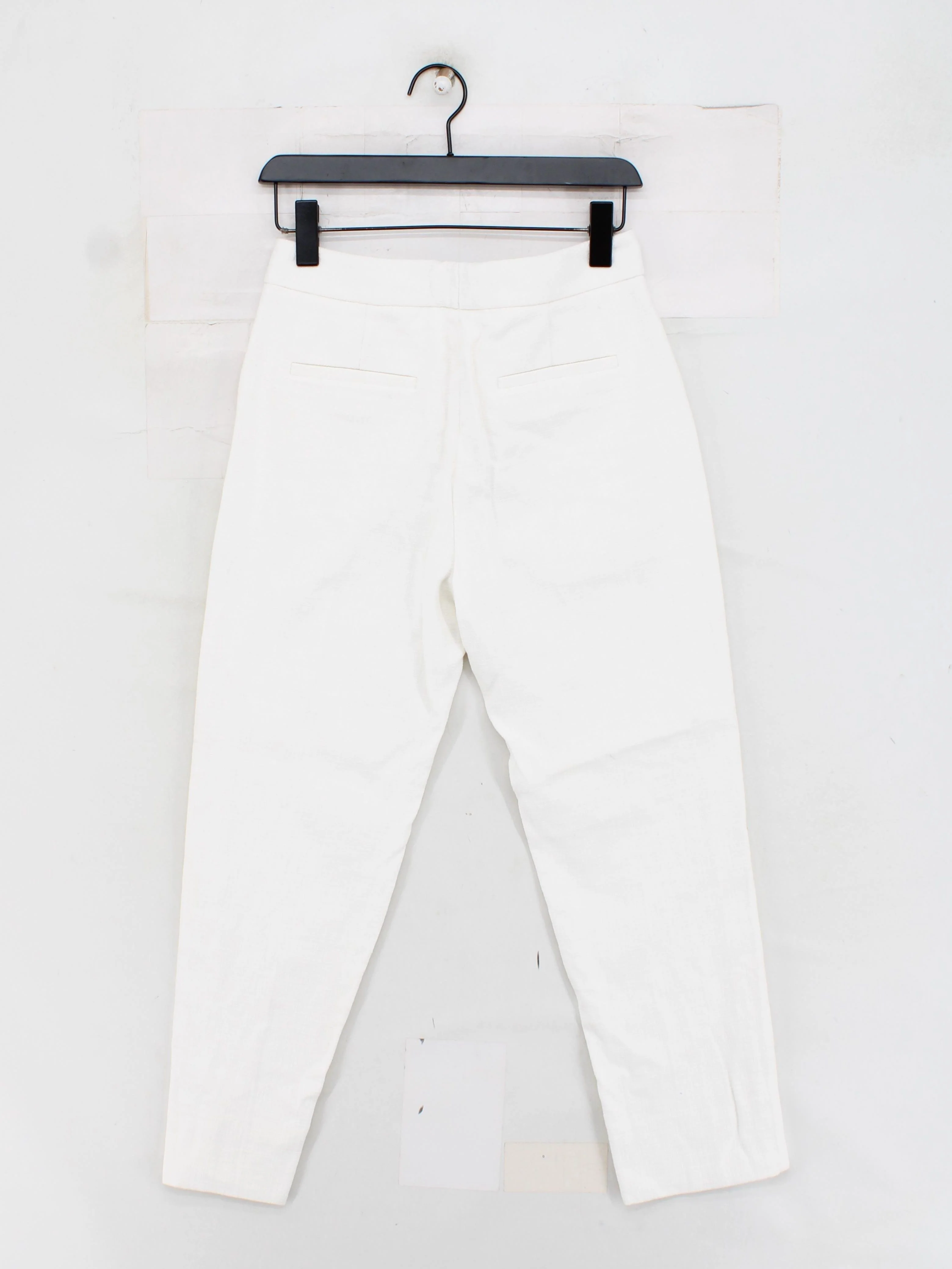 ME+EM Women's Suit Trousers UK 8 White Cotton - Image 2
