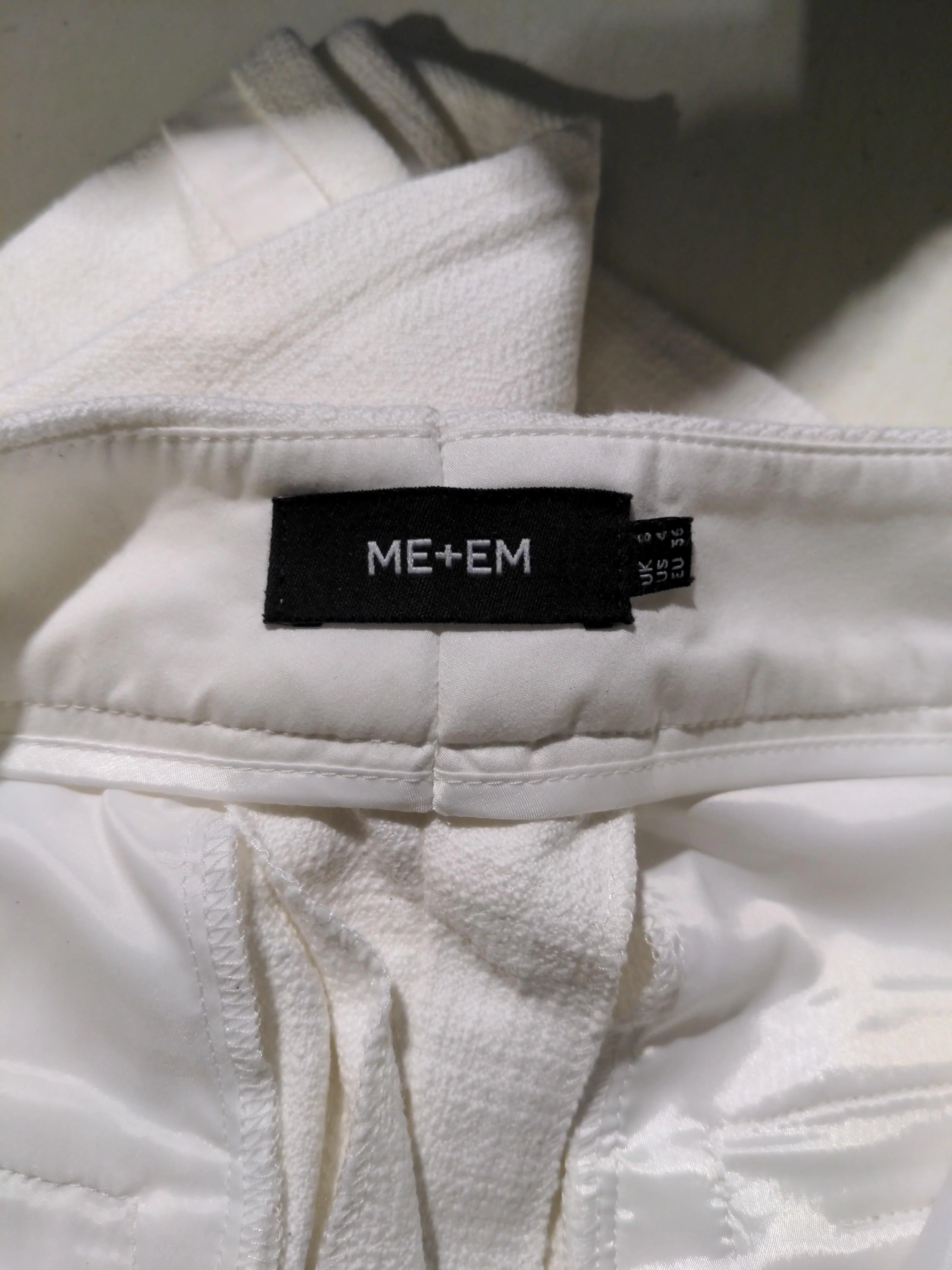 ME+EM Women's Suit Trousers UK 8 White Cotton - Image 5