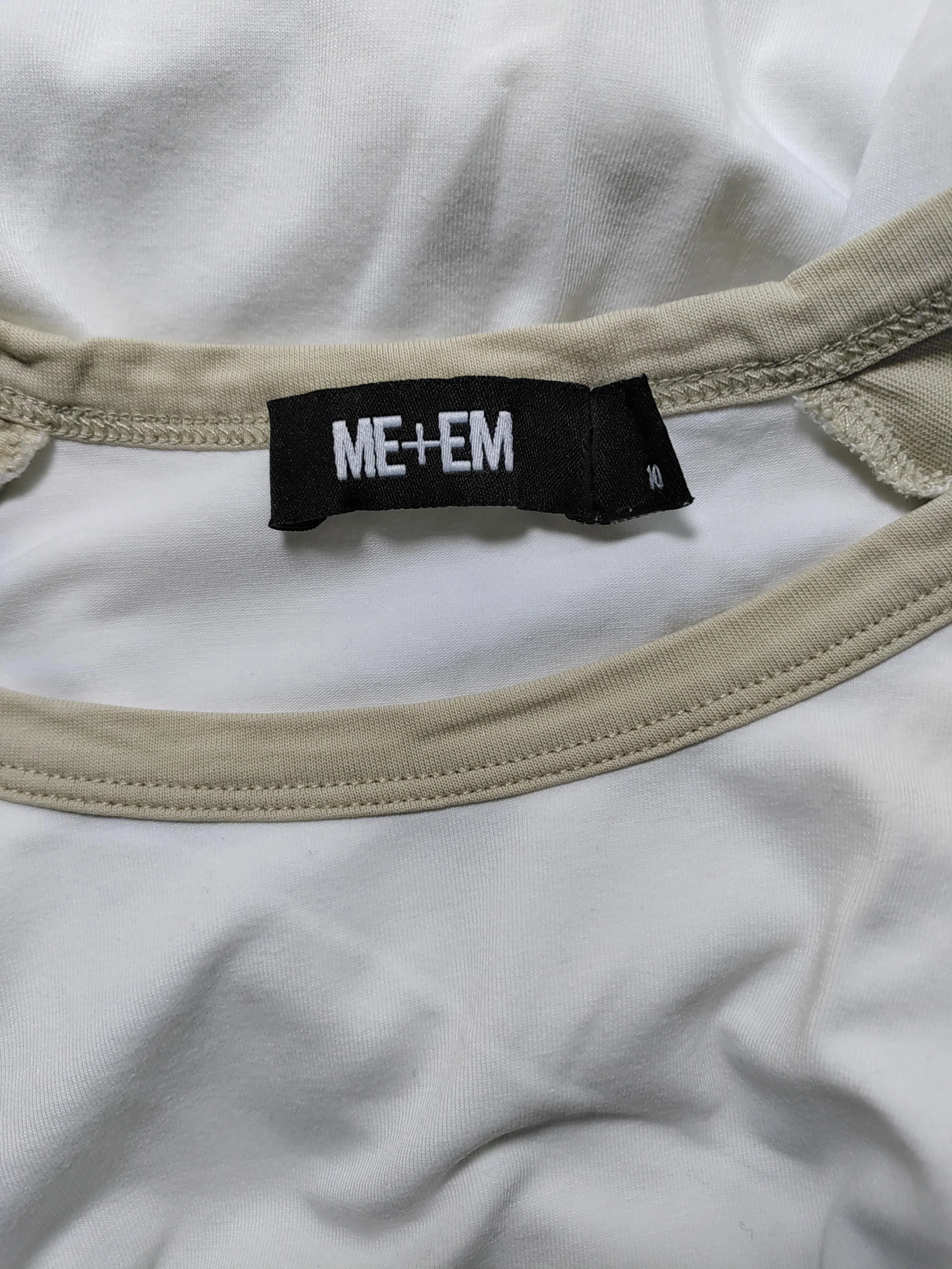 ME+EM Women's T-Shirt UK 10 Multi Lyocell Modal with Elastane Basic - Image 5
