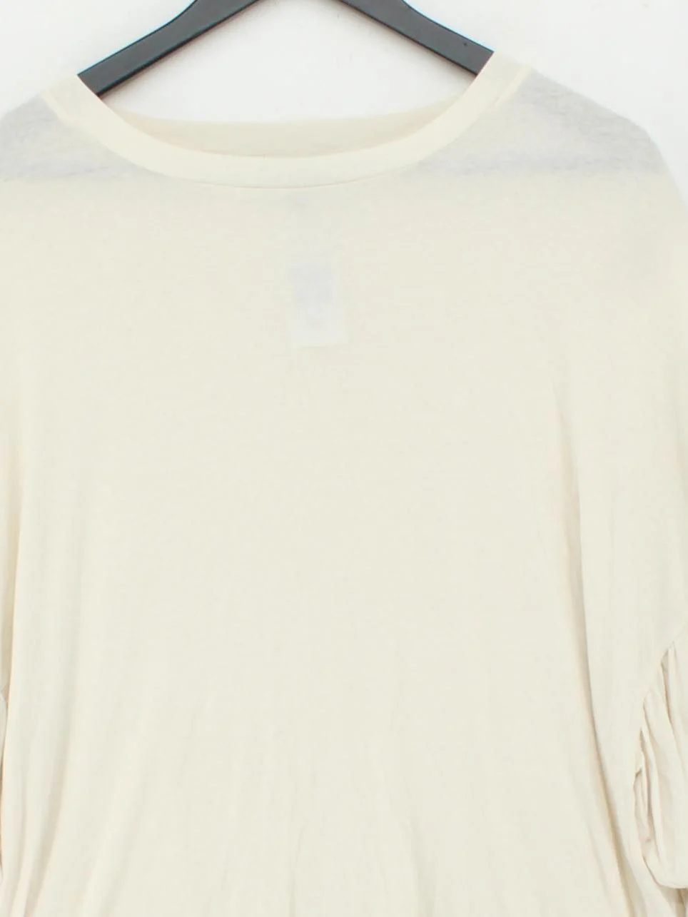 ME+EM Women's Top M Cream 100% Other 3/4 Sleeve Round Neck Basic - Image 3
