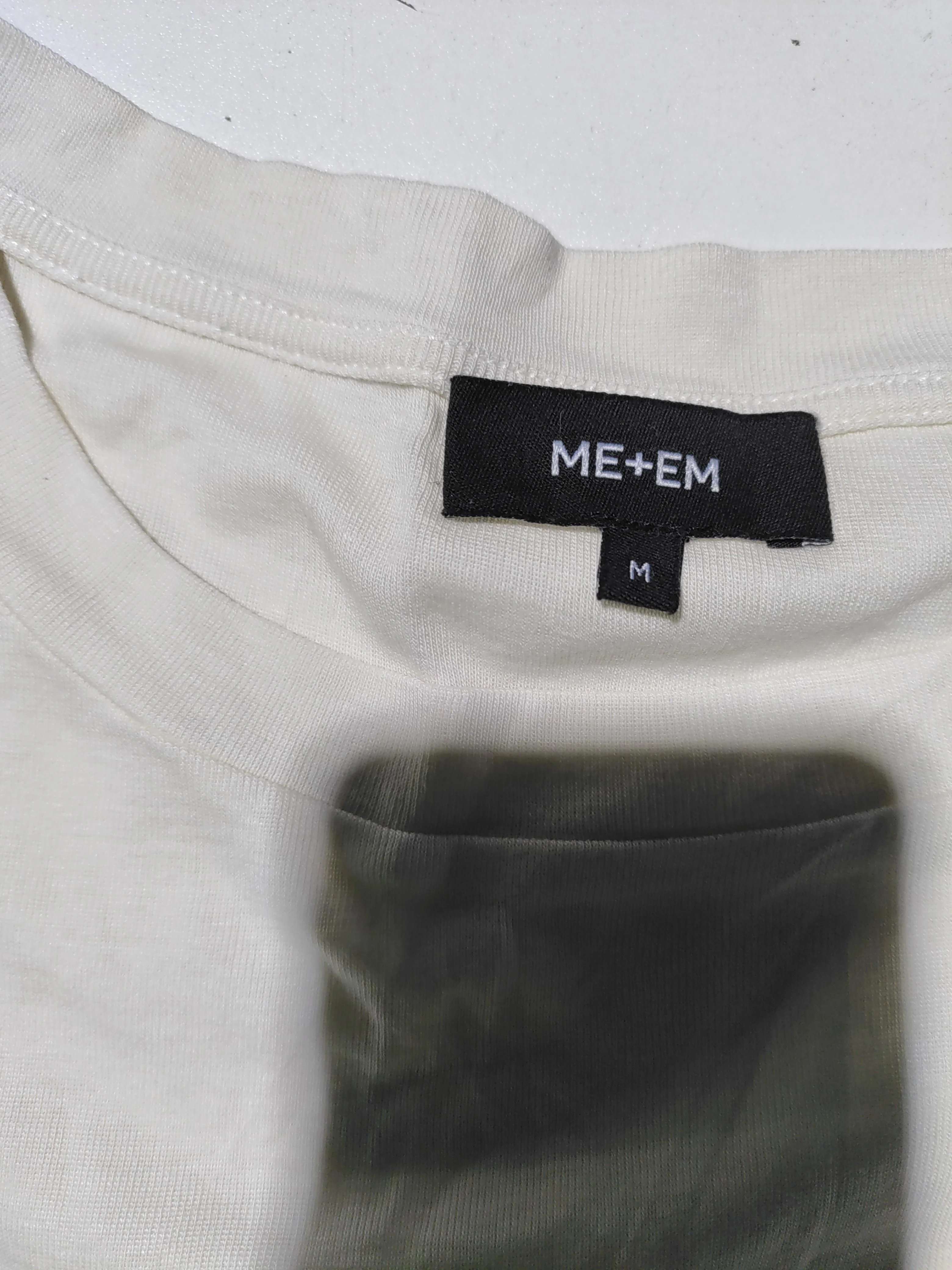 ME+EM Women's Top M Cream 100% Other 3/4 Sleeve Round Neck Basic - Image 5