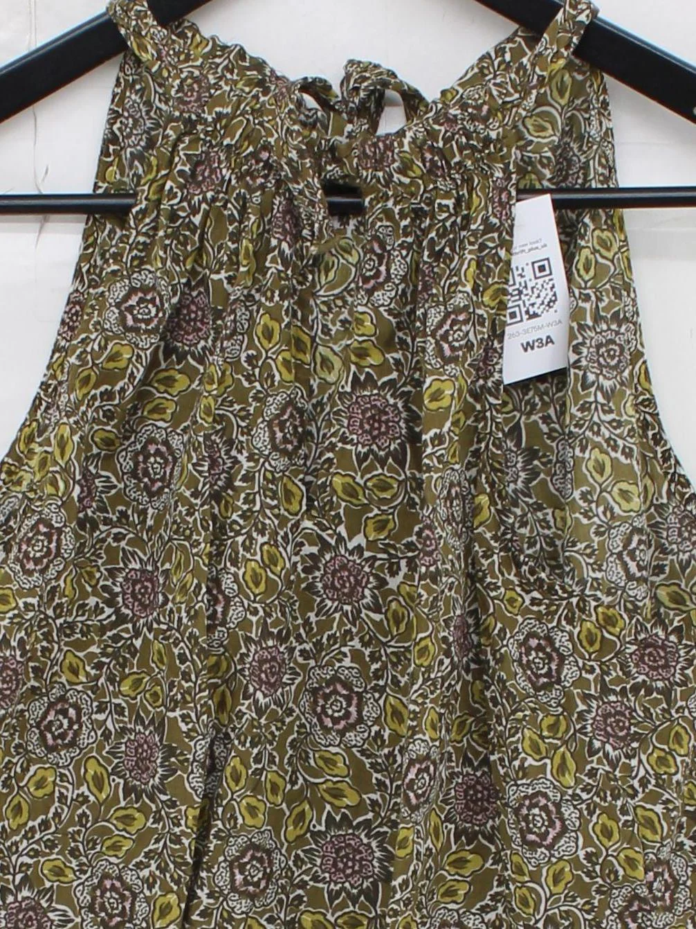 ME+EM Women's Top M Multi Floral 100% Cotton Sleeveless High Neck Basic - Image 3