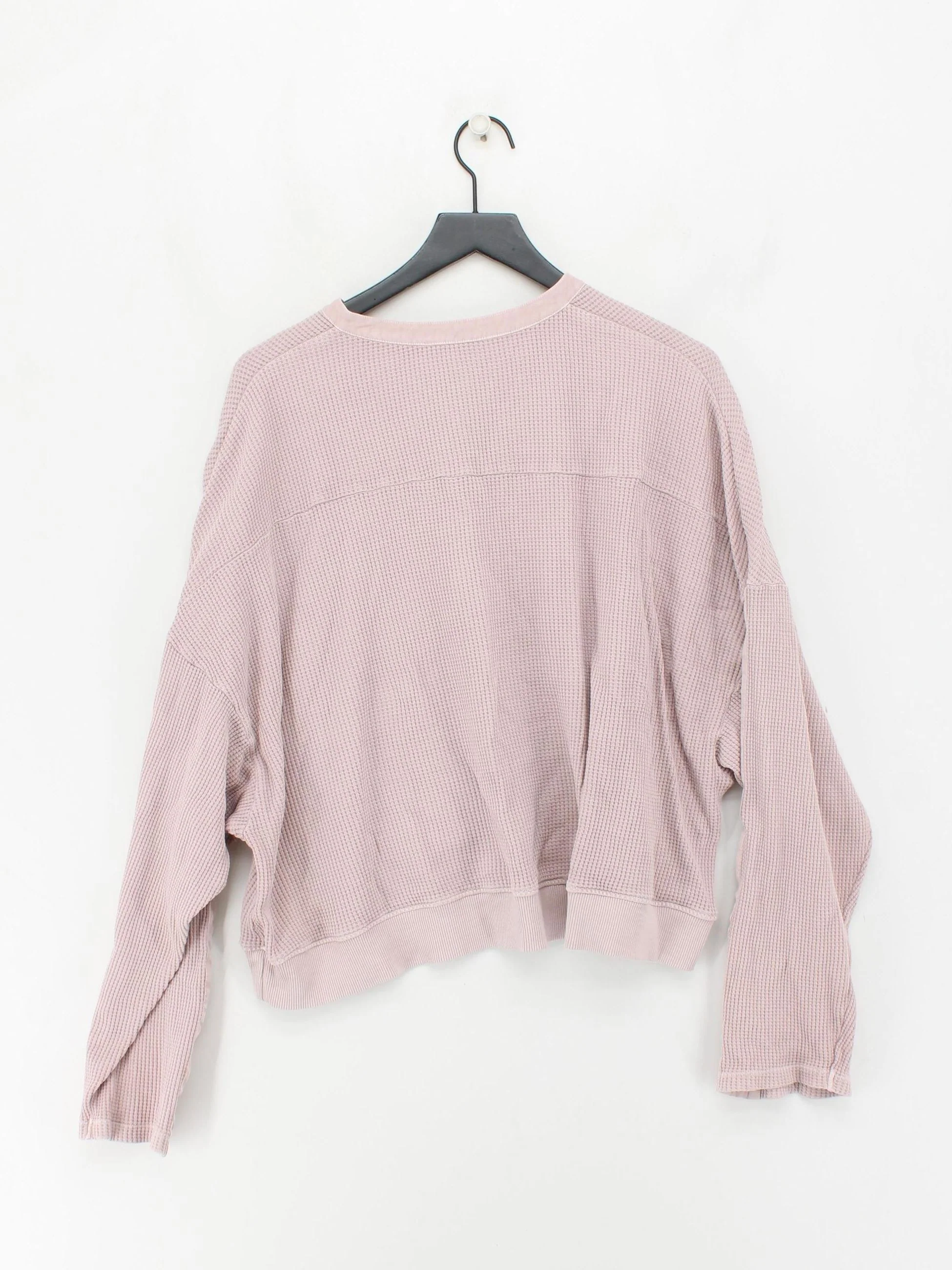 ME+EM Women's Top M Pink Cotton with Elastane Long Sleeve Crew Neck Basic - Image 2