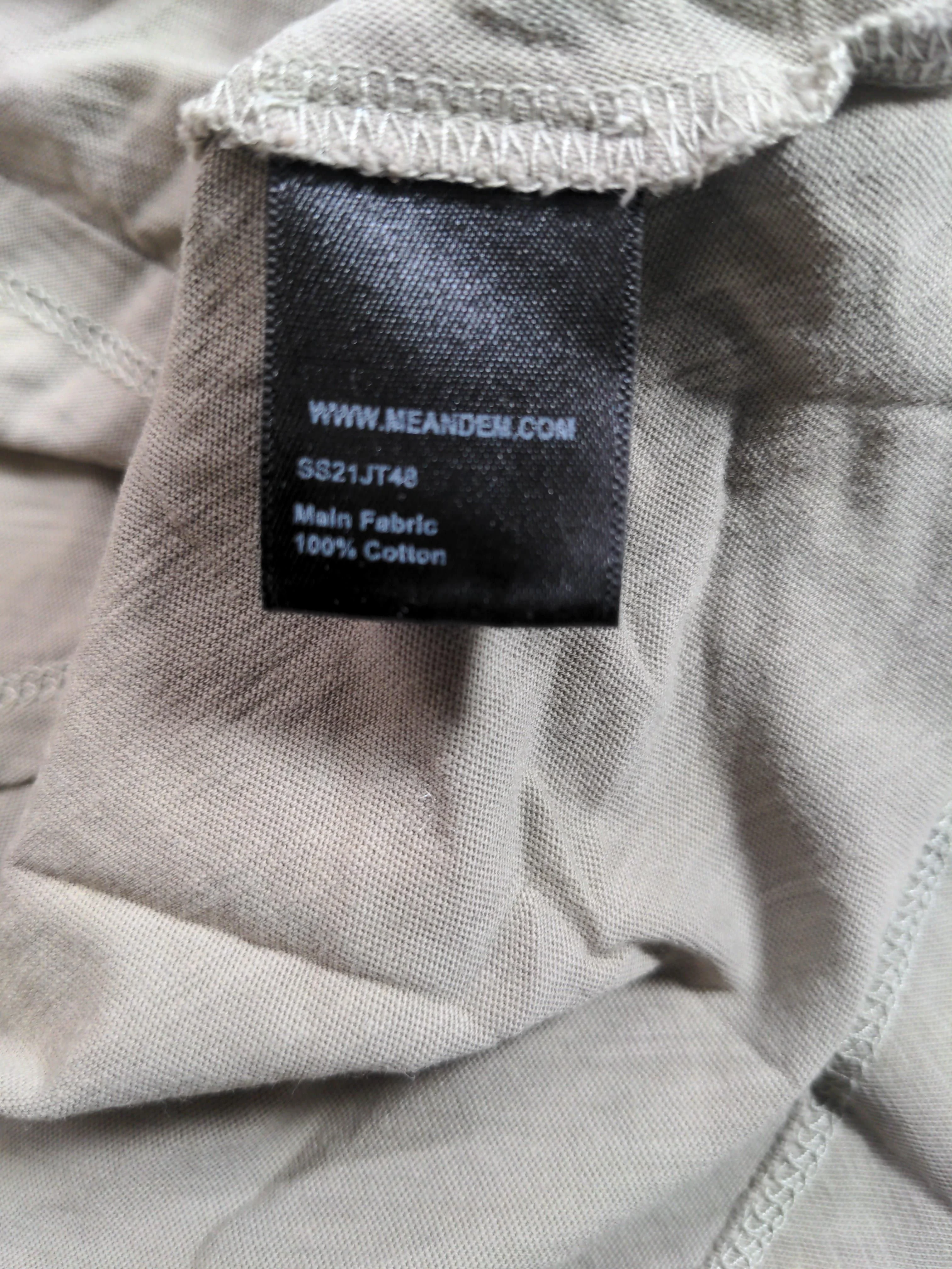 ME+EM Women's Top S Grey 100% Cotton Short Sleeve V-Neck Basic - Image 6