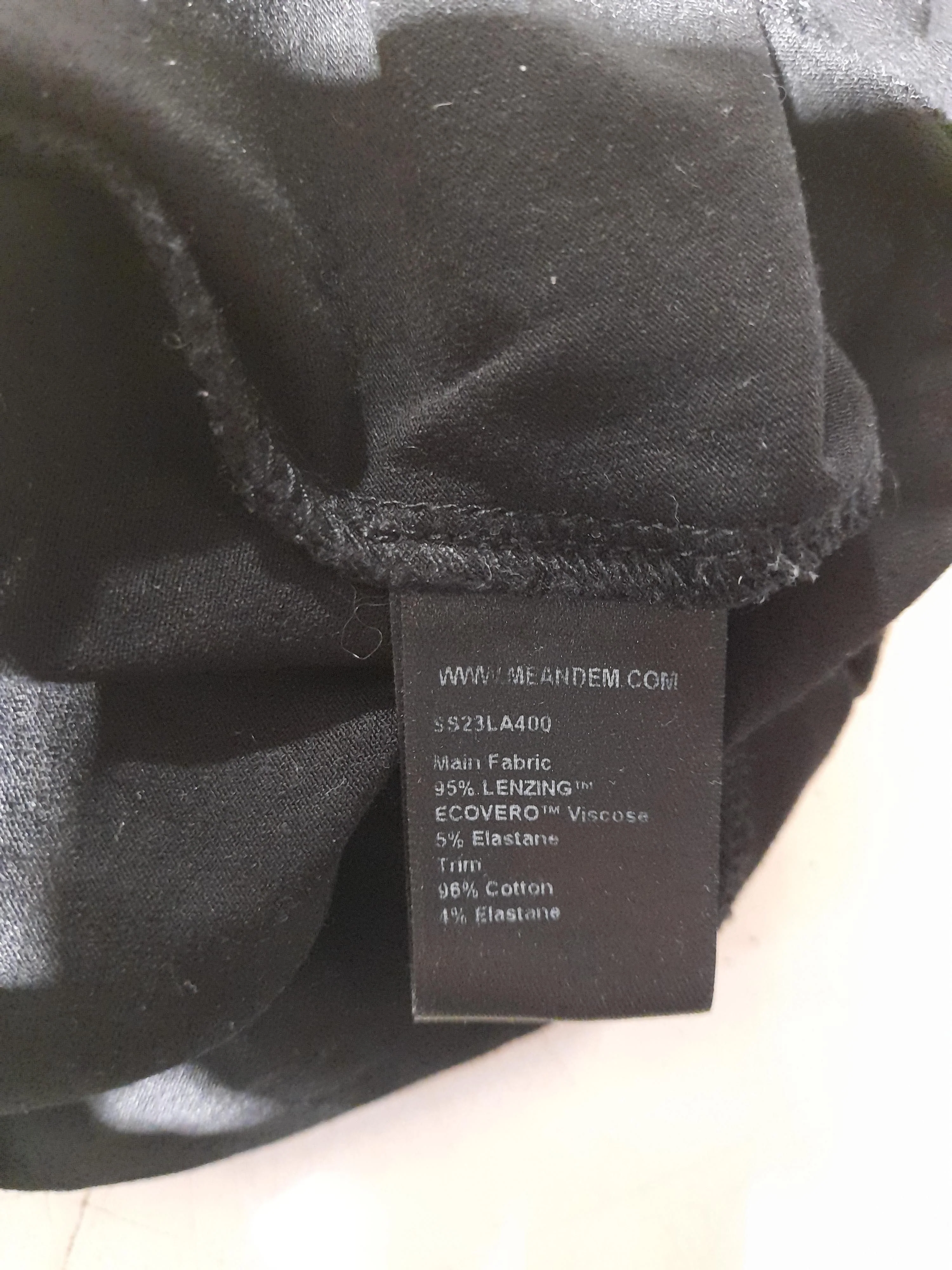 ME+EM Women's Top UK 10 Black Viscose with Elastane, Cotton Basic - Image 7