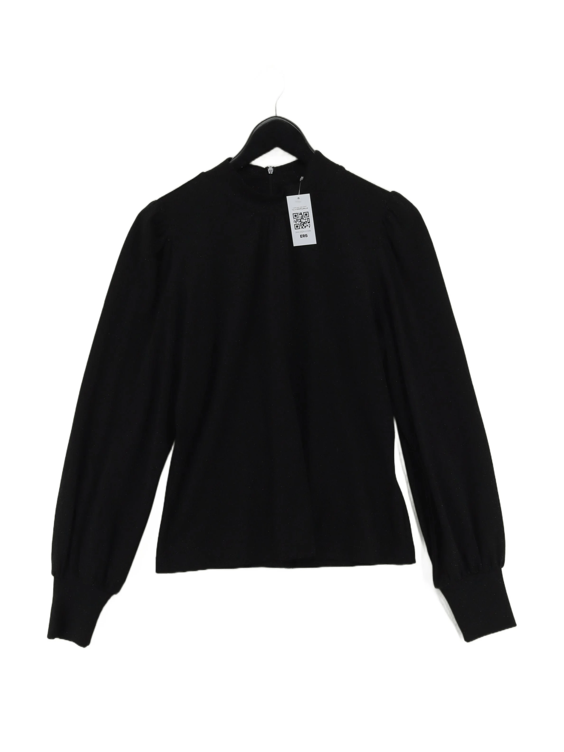 ME+EM Women's Top UK 12 Black Polyester with Viscose, Polyamide, Elastane Basic