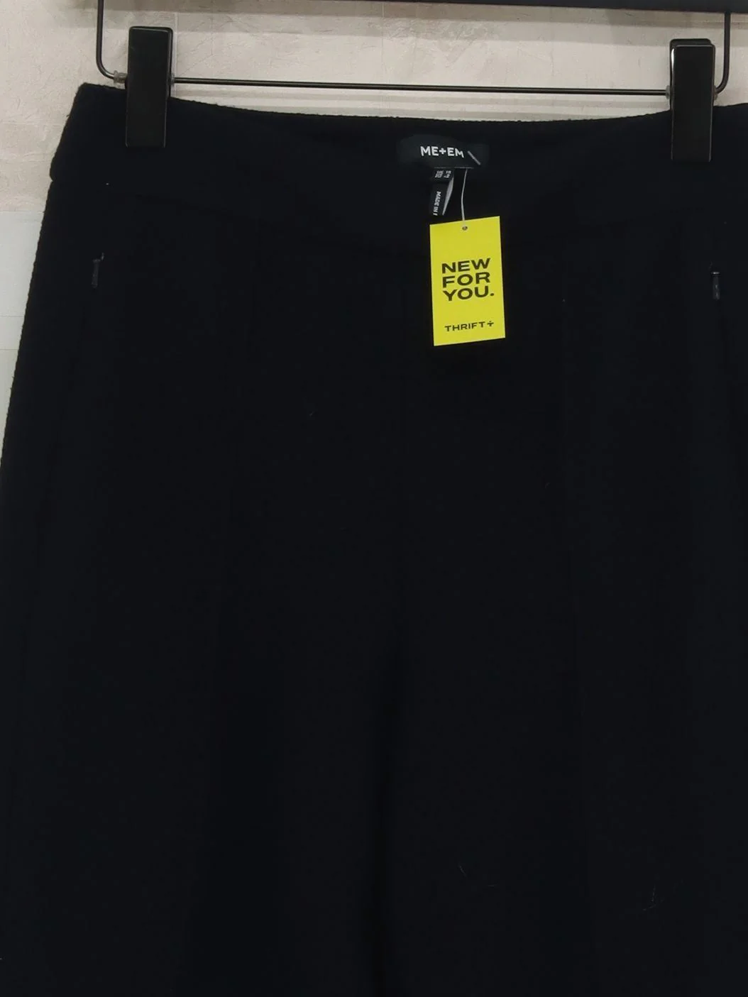 ME+EM Women's Trousers UK 10 Black Polyester with Viscose, Elastane Capri - Image 3