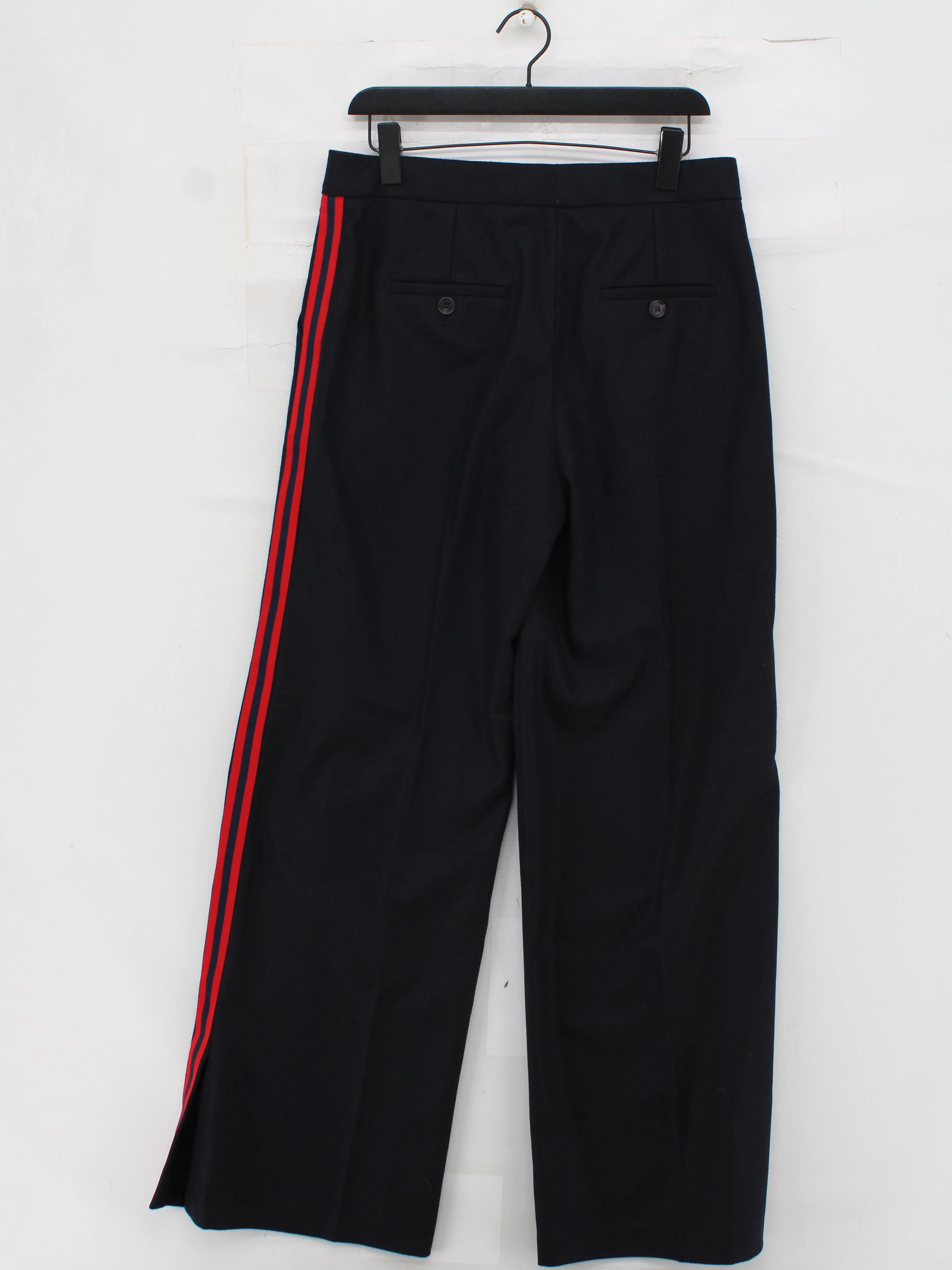 ME+EM Women's Trousers UK 12 Black Wool with Polyester Wide-Leg Sweatpants - Image 2