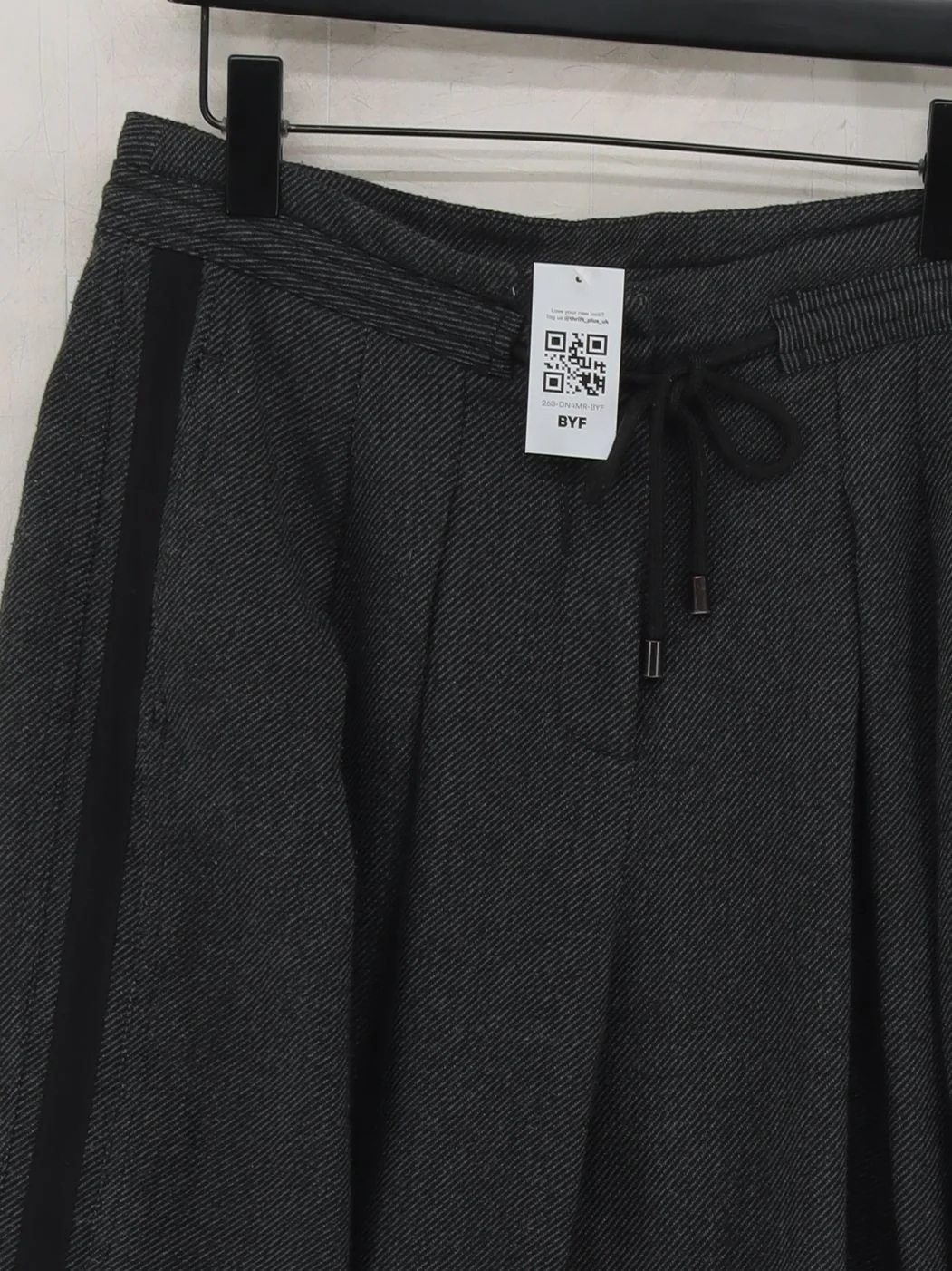 ME+EM Women's Trousers UK 12 Grey Polyester with Viscose, Elastane, Cotton Chino - Image 3