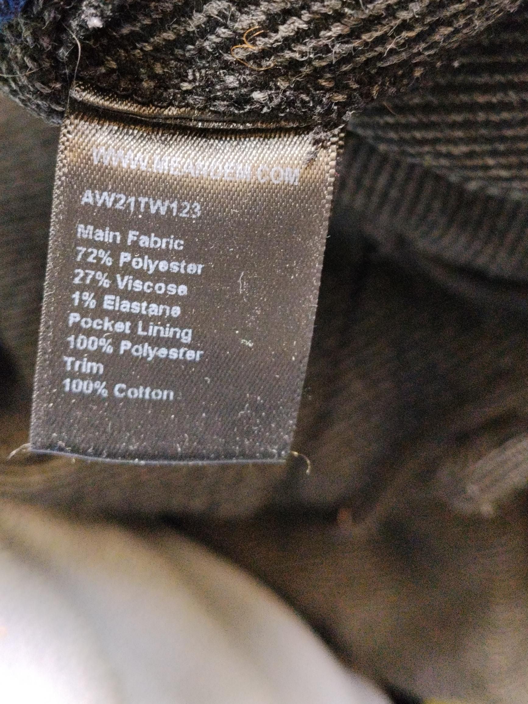 ME+EM Women's Trousers UK 12 Grey Polyester with Viscose, Elastane, Cotton Chino - Image 7