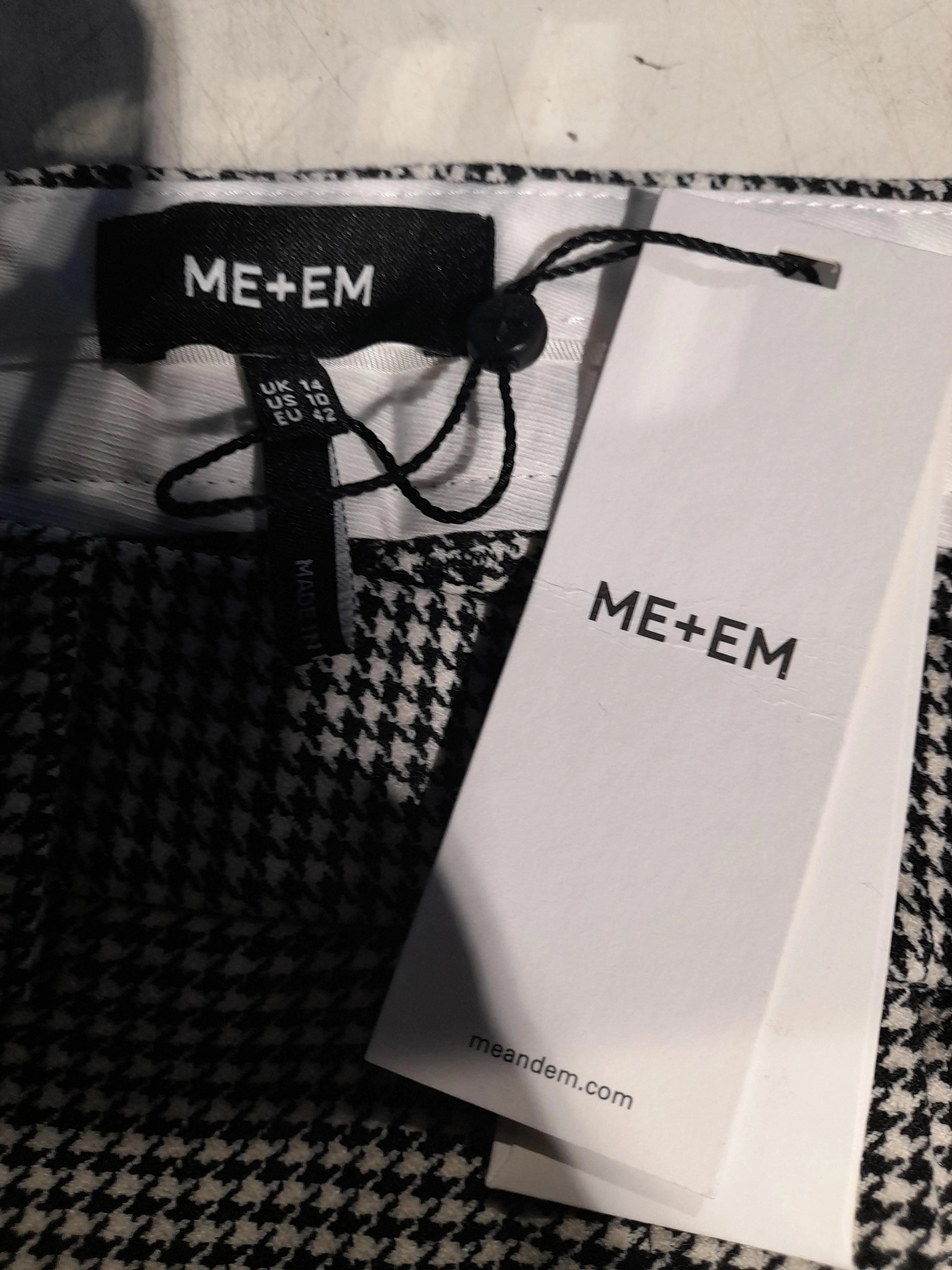 ME+EM Women's Trousers UK 14 Black Polyester New with tags - Image 5
