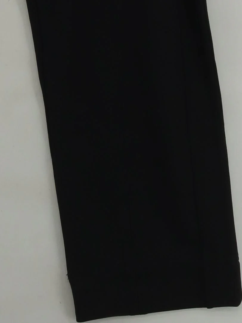 ME+EM Women's Trousers UK 14 Black Viscose with Polyamide, Elastane Cropped - Image 4
