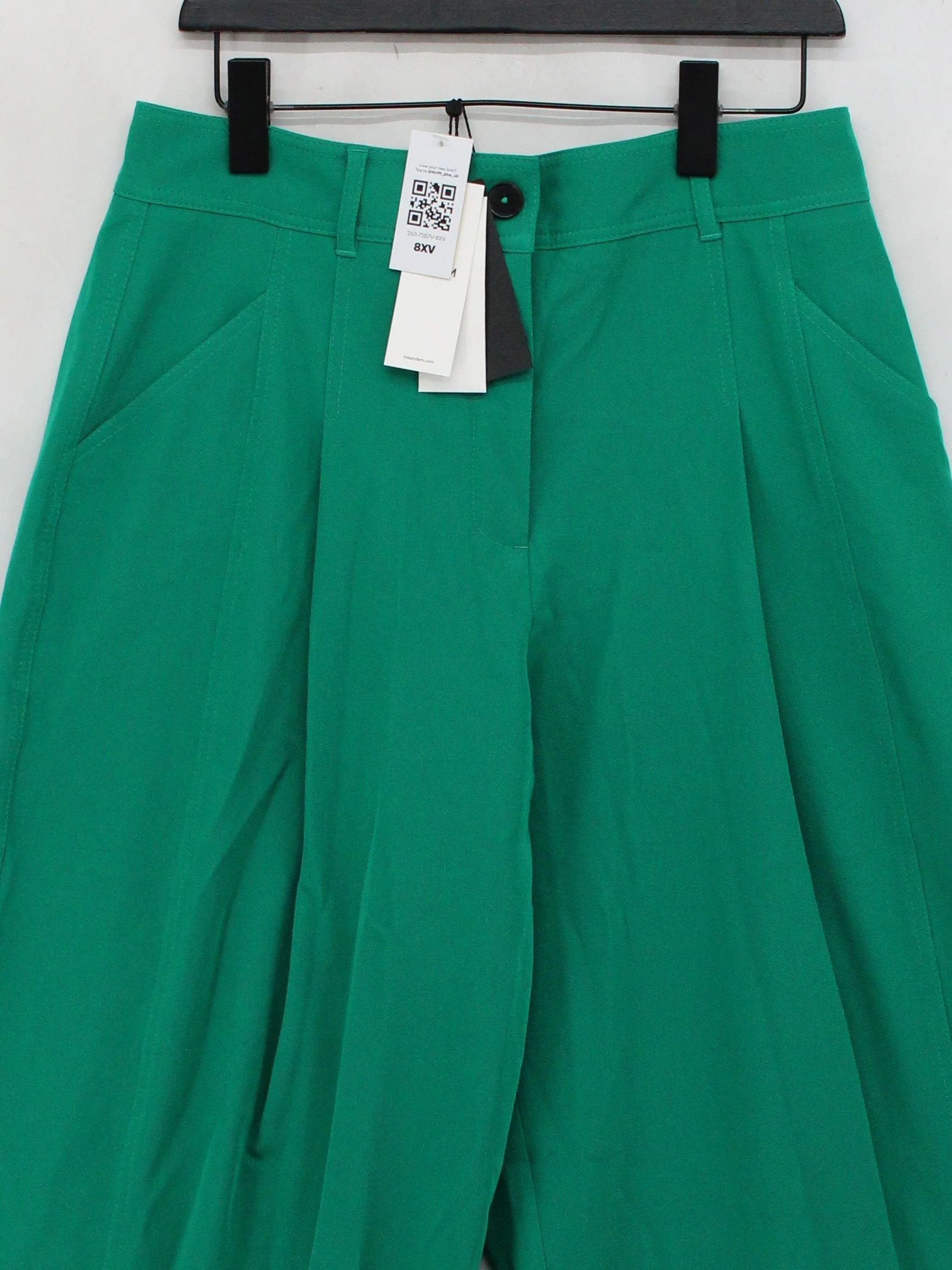 ME+EM Women's Trousers UK 14 Green Polyester New with tags - Image 3