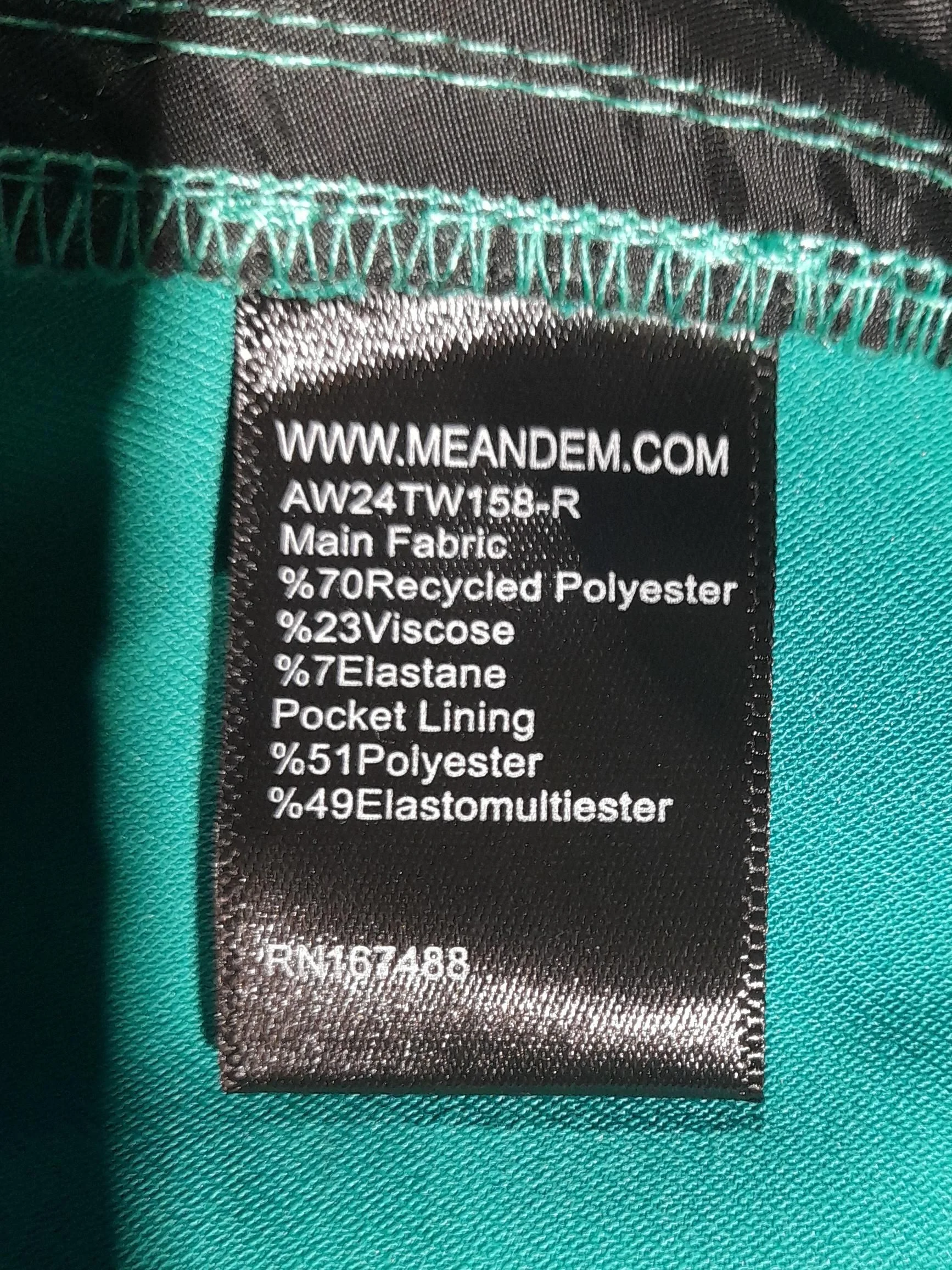 ME+EM Women's Trousers UK 14 Green Polyester New with tags - Image 6
