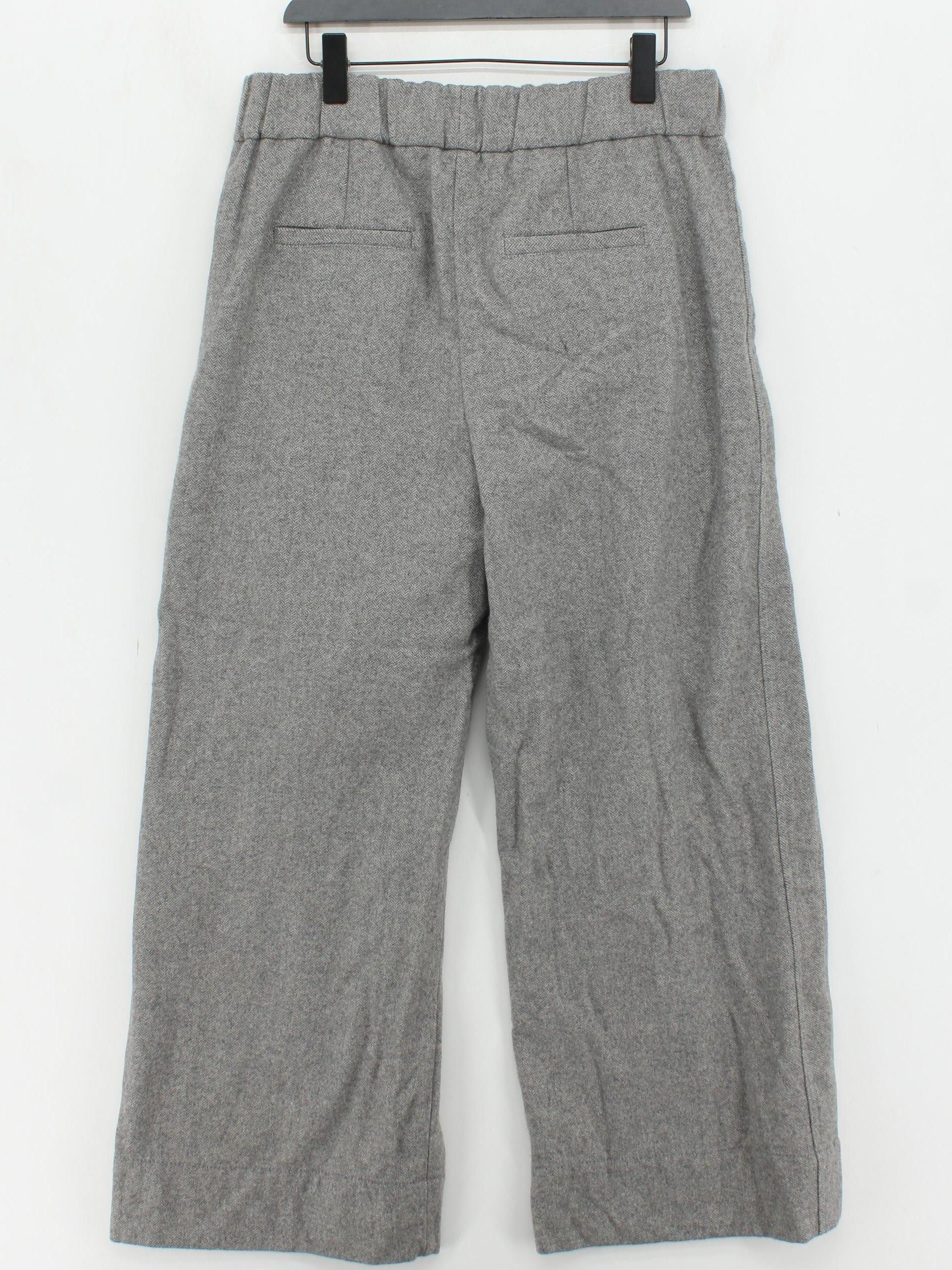 ME+EM Women's Trousers UK 14 Grey Wool with Polyamide, Acrylic Sweatpants - Image 2