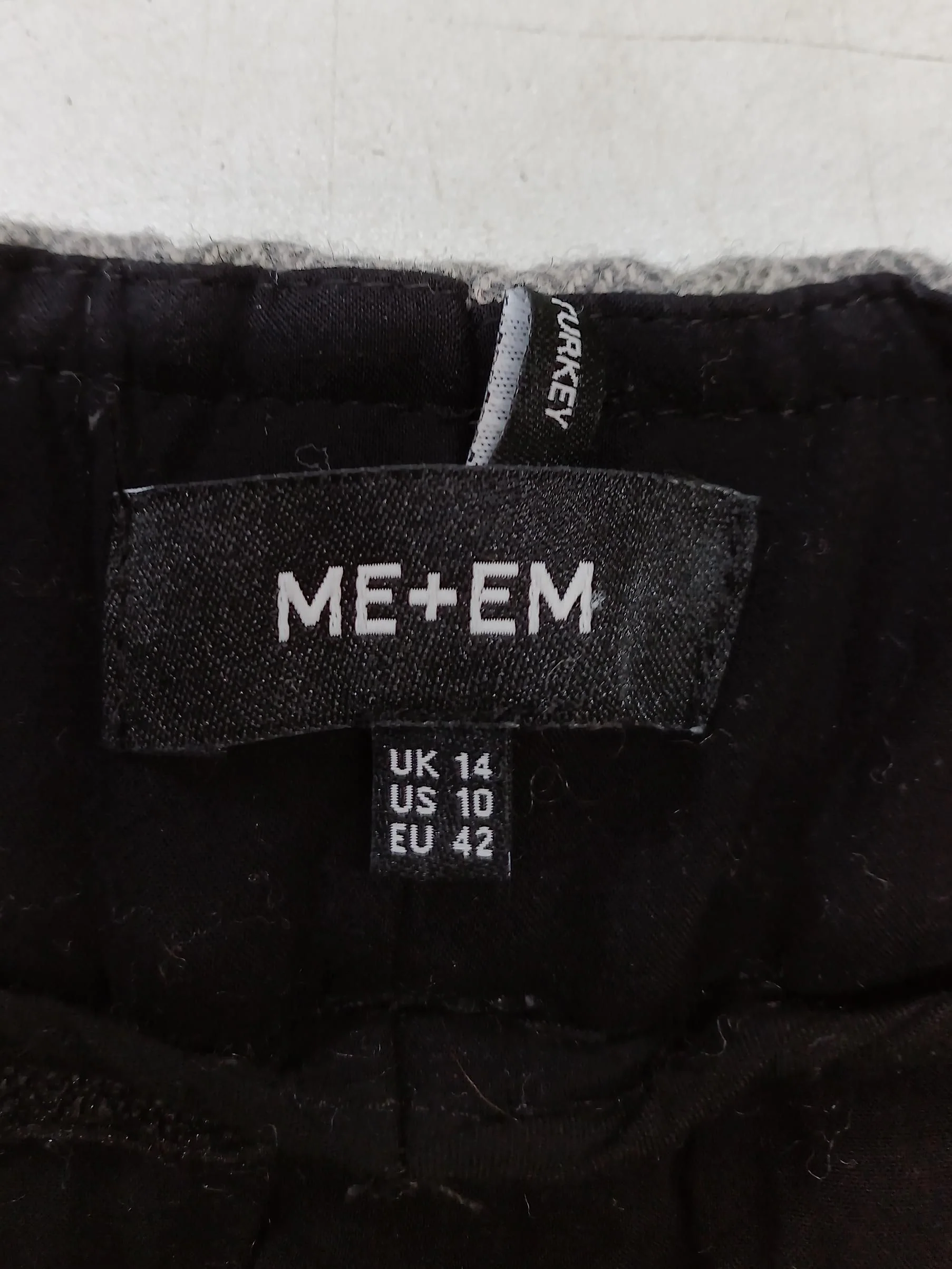 ME+EM Women's Trousers UK 14 Grey Wool with Polyamide, Acrylic Sweatpants - Image 5