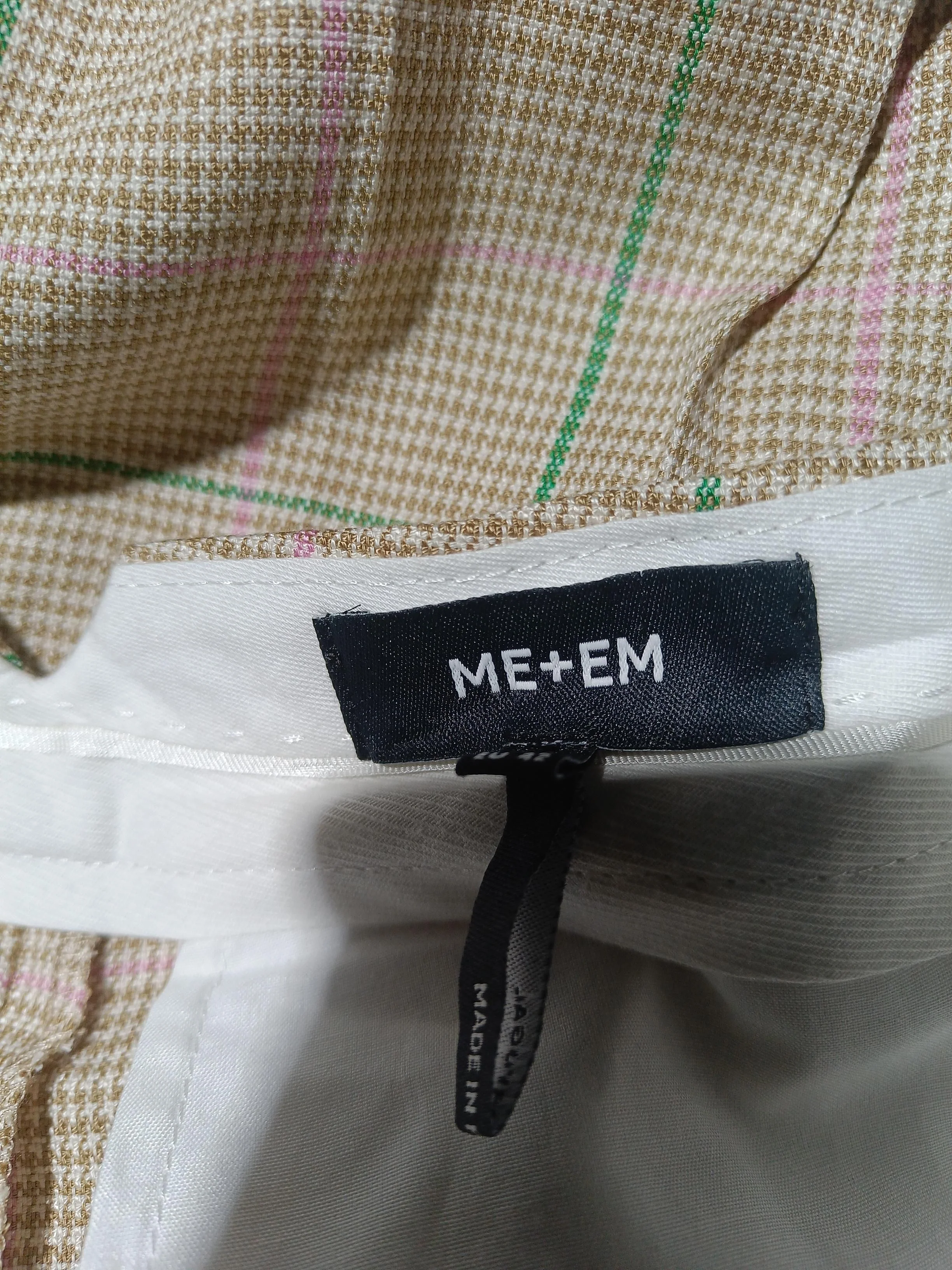 ME+EM Women's Trousers UK 14 Tan Polyester with Viscose, Elastane Cropped - Image 5