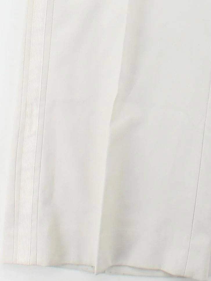 ME+EM Women's Trousers UK 16 Cream Polyester with Viscose Wide-Leg Chino - Image 4