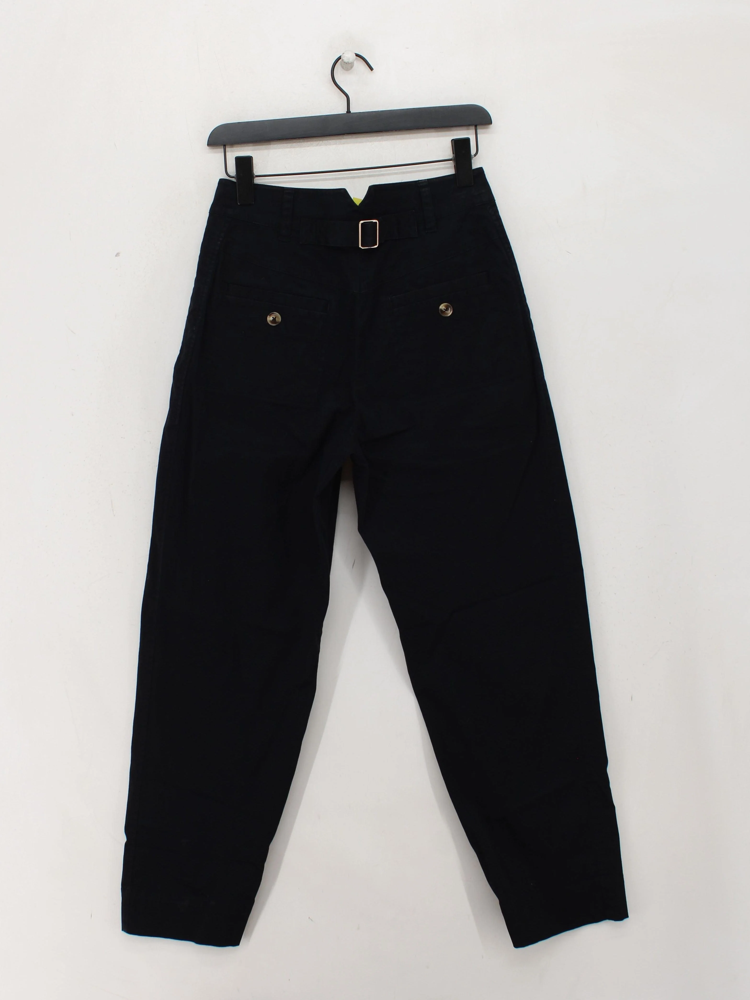 ME+EM Women's Trousers UK 8 Black 100% Other Tapered Chino - Image 2