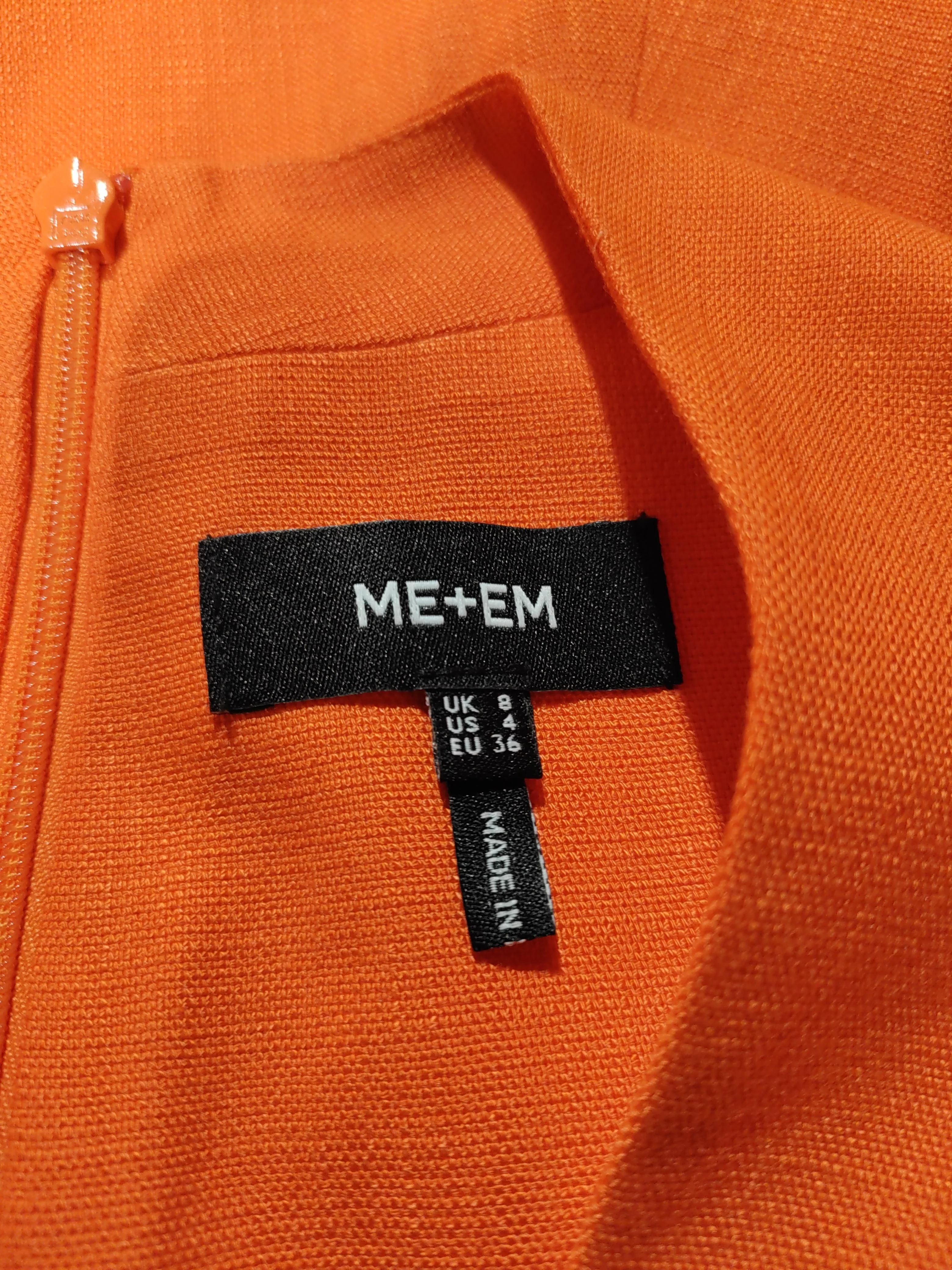 ME+EM Wrap Midi Dress UK8 in Orange - Image 5