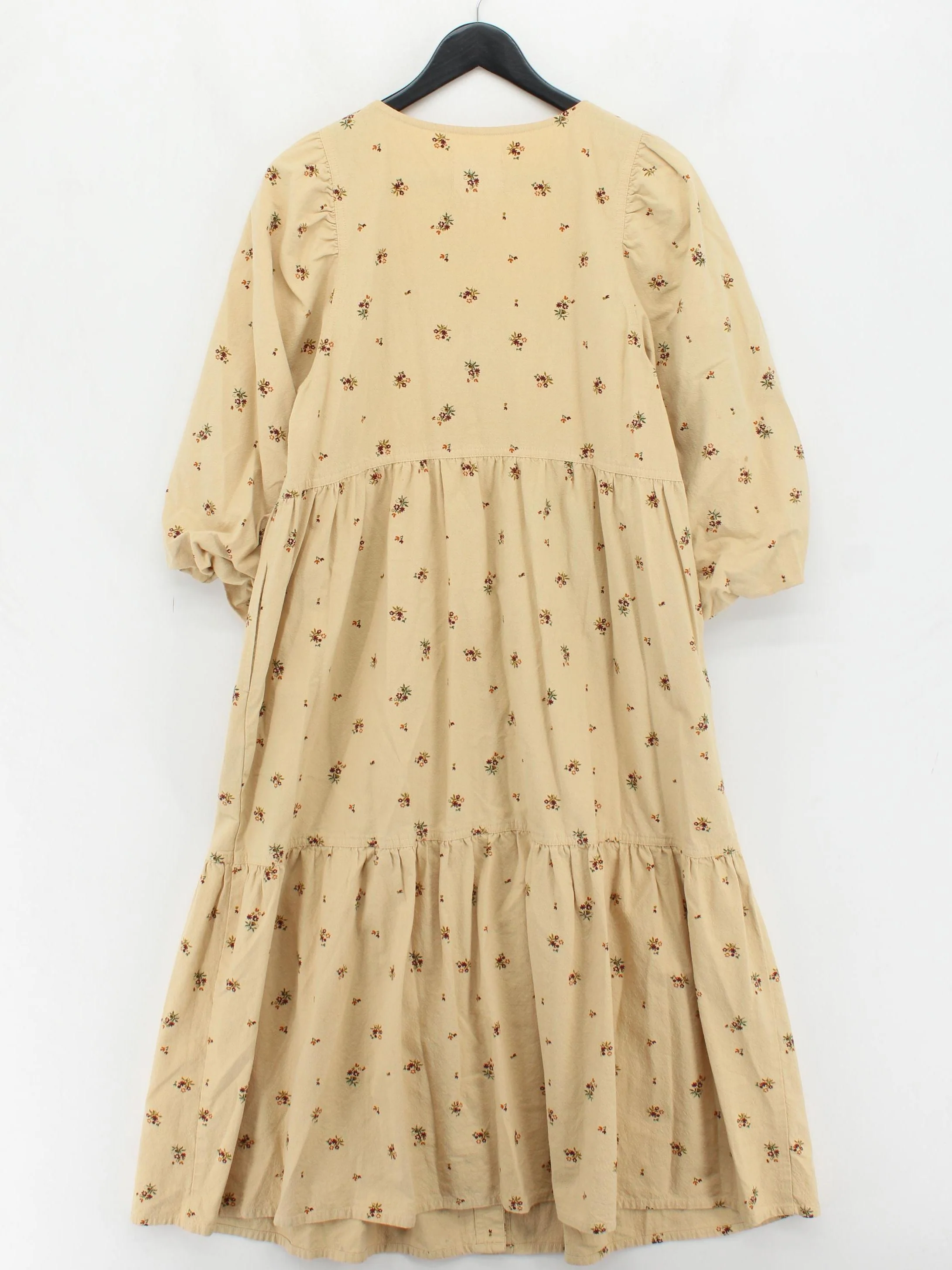 MEADOWS Shirt Midi Dress UK12 in Cream - Image 2