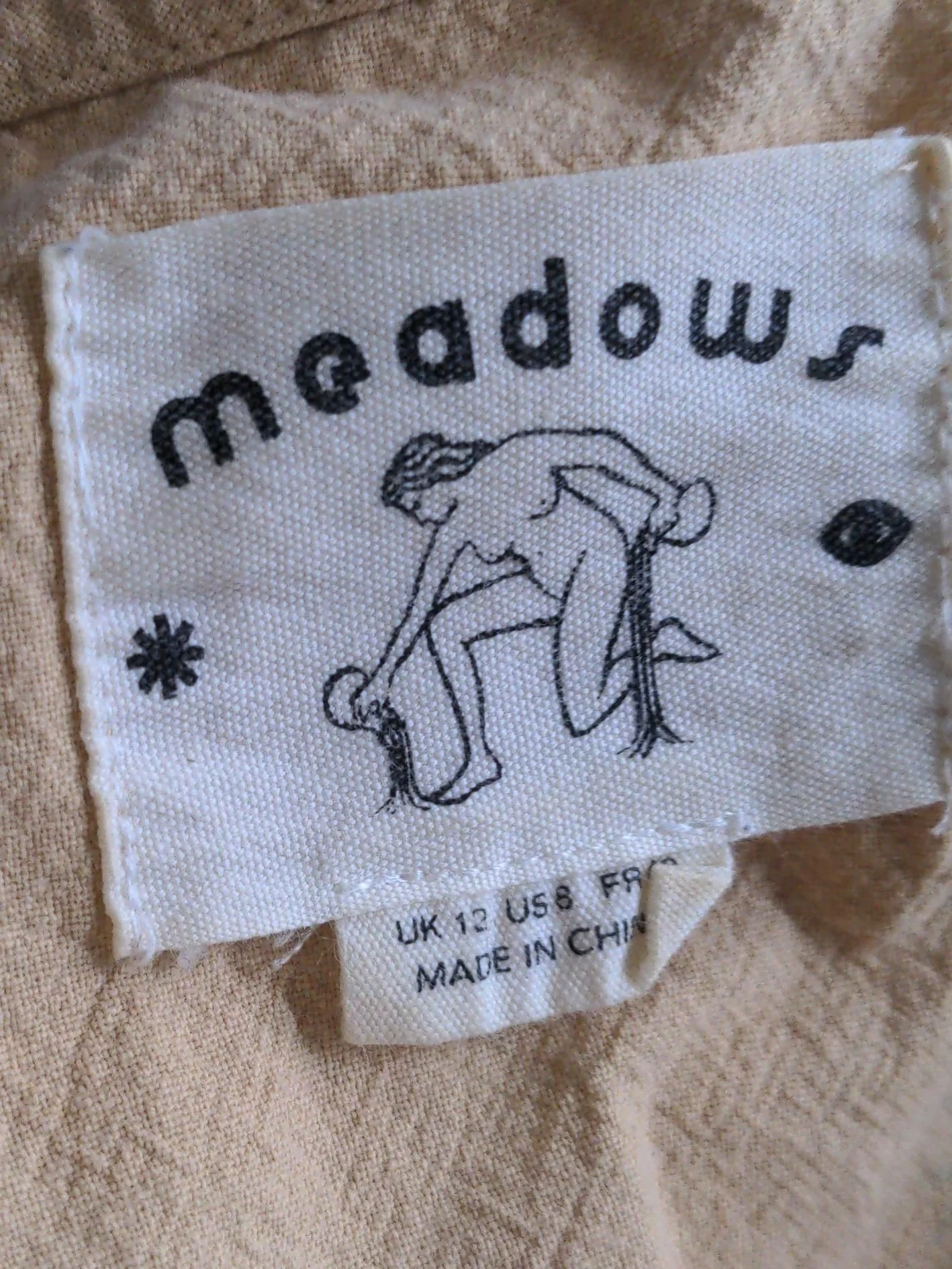 MEADOWS Shirt Midi Dress UK12 in Cream - Image 5