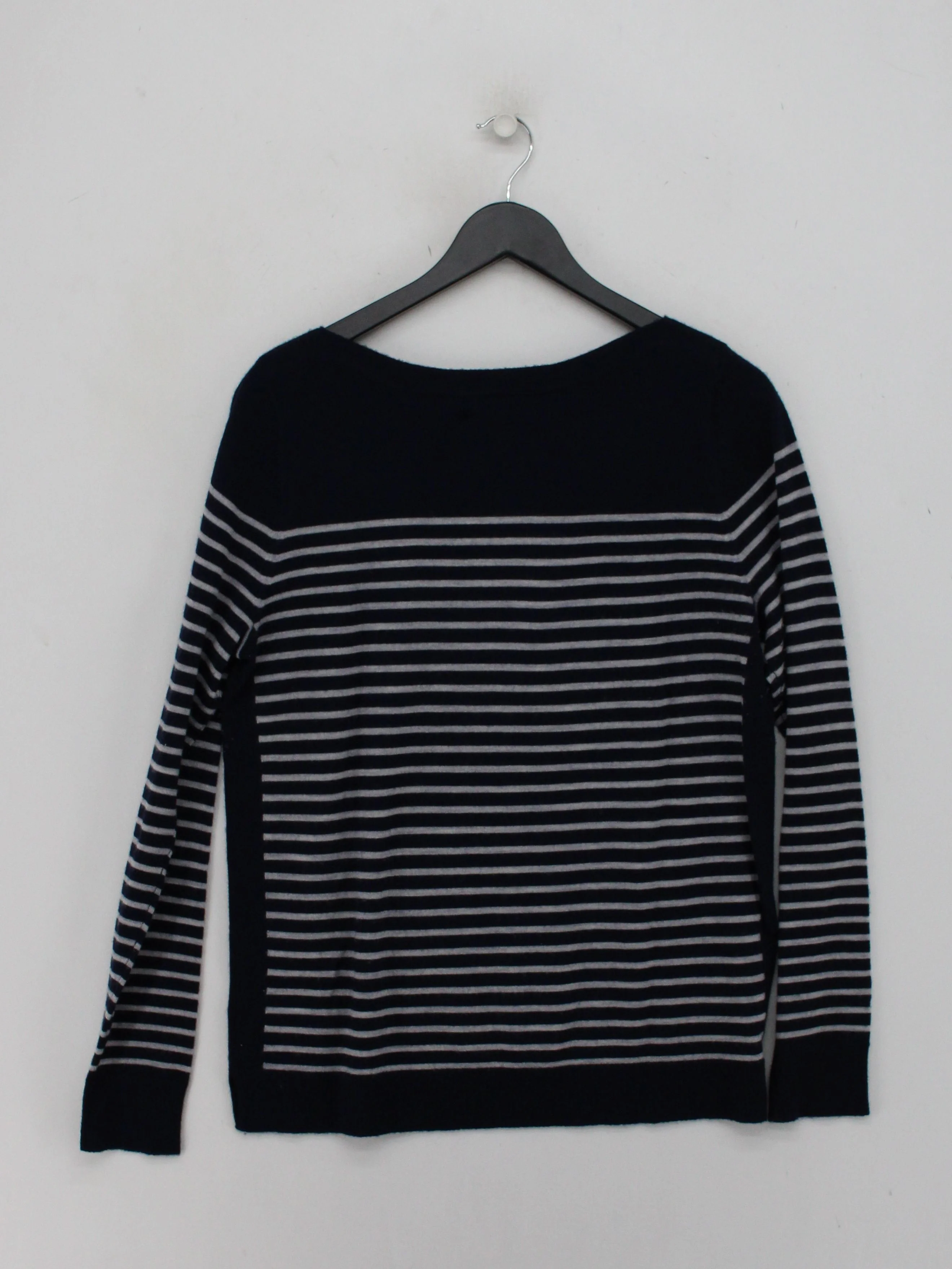 Mercer & Madison Men's Jumper XL Blue Striped 100% Wool Round Neck Pullover - Image 2
