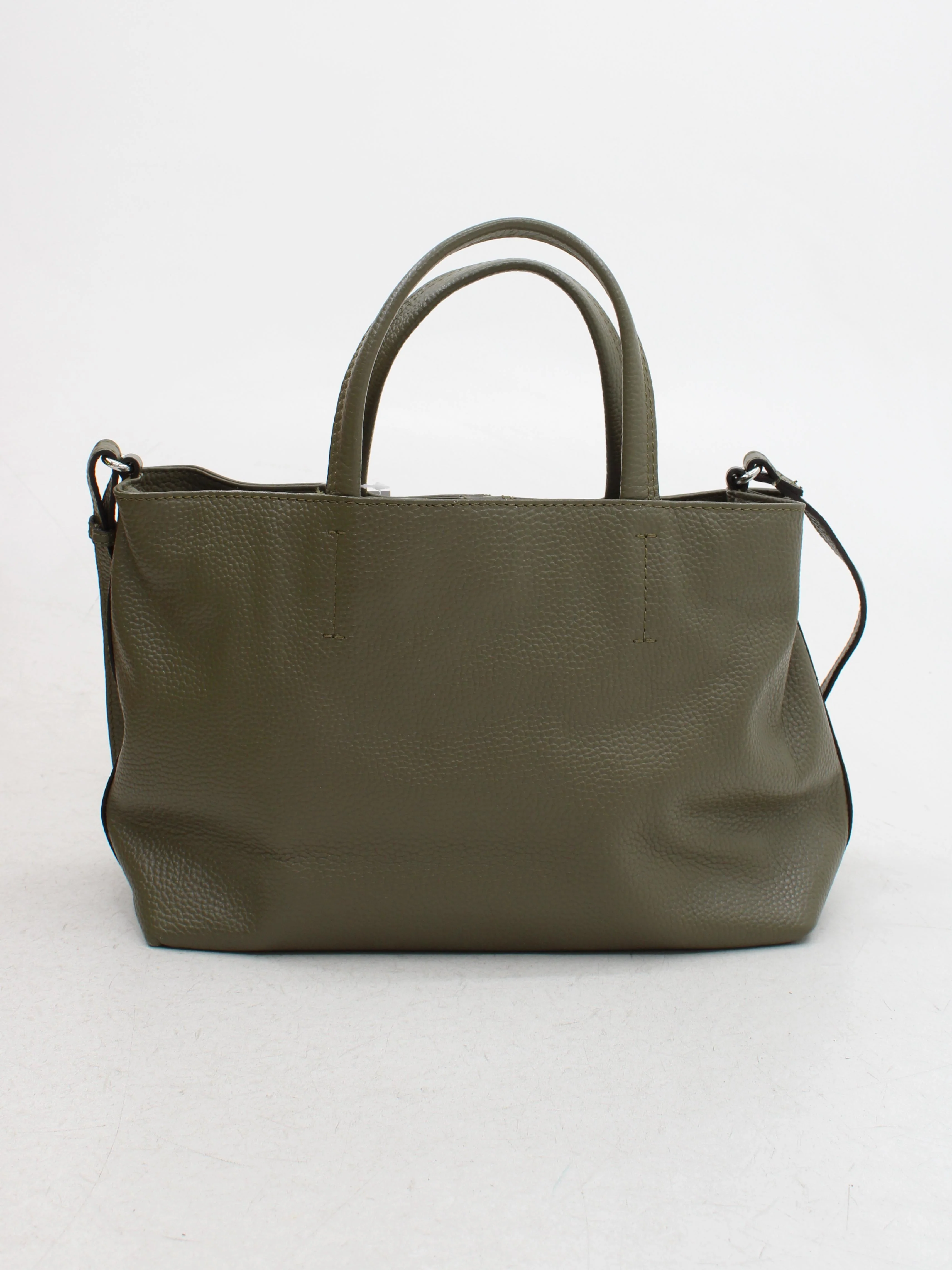 Mercer & Madison Women's Bag Green 100% Leather Tote - Image 2