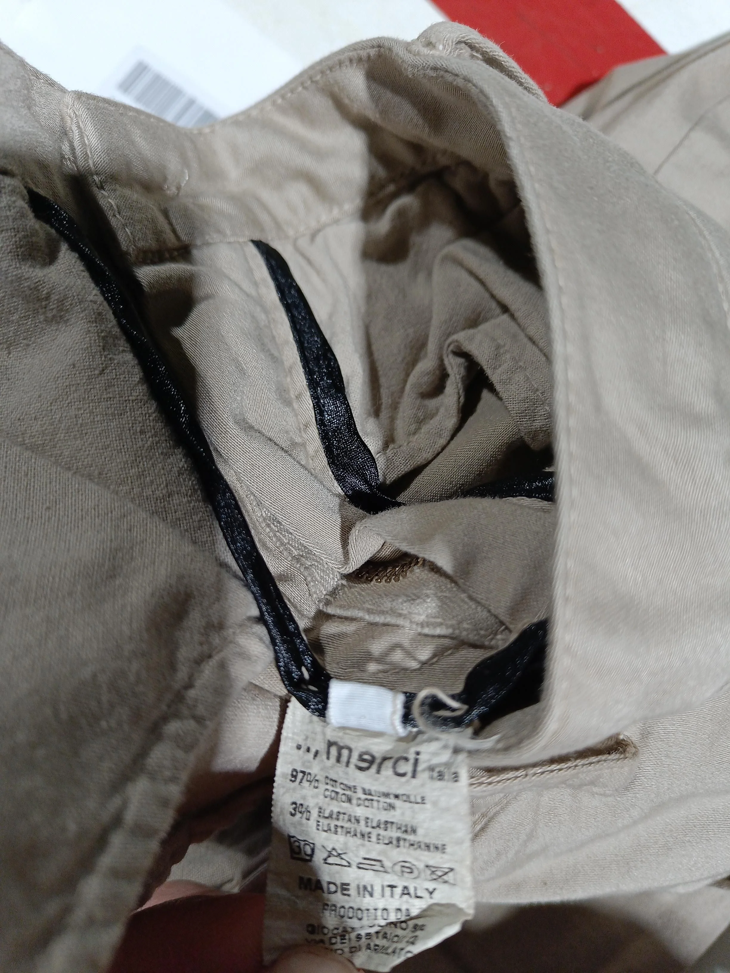 .., Merci Italia Men's Trousers W 25 in Tan Cotton New with tags - Image 6
