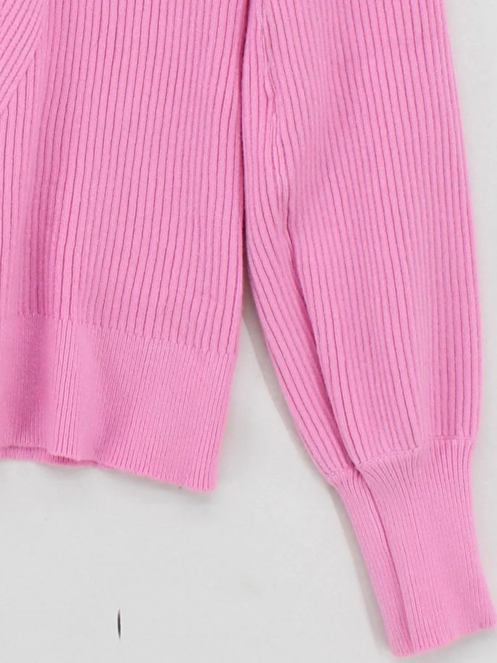 &merci Women's Jumper S Pink 100% Cotton Round Neck Pullover - Image 4