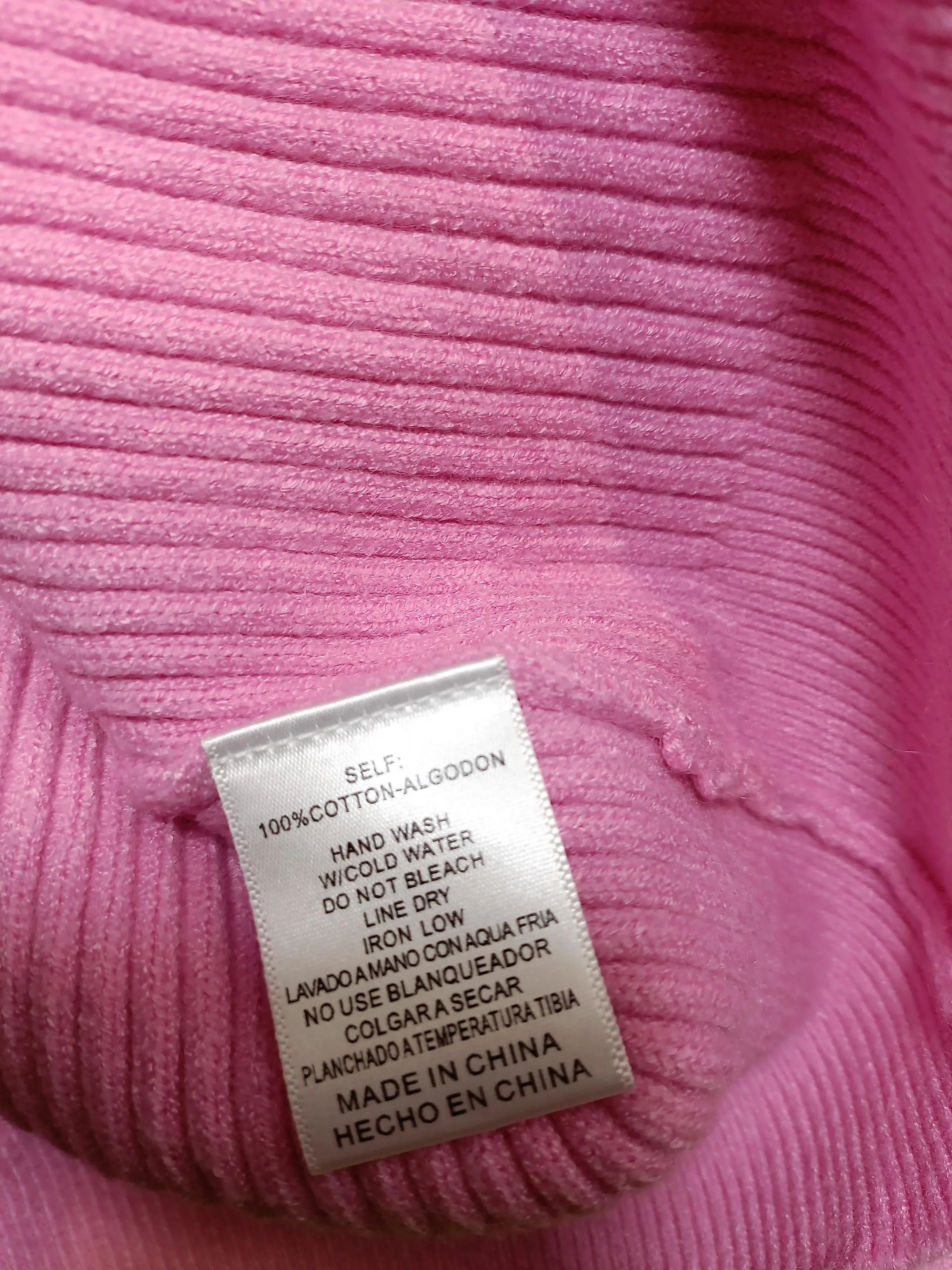 &merci Women's Jumper S Pink 100% Cotton Round Neck Pullover - Image 6