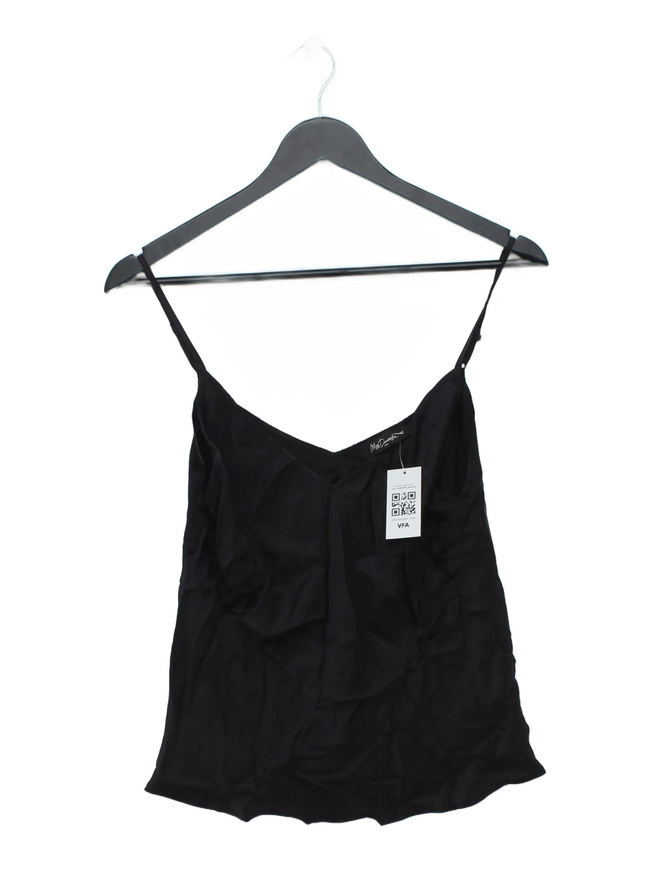 Mes Demoiselles Women's Top UK 12 Blue 100% Other Sleeveless V-Neck Basic