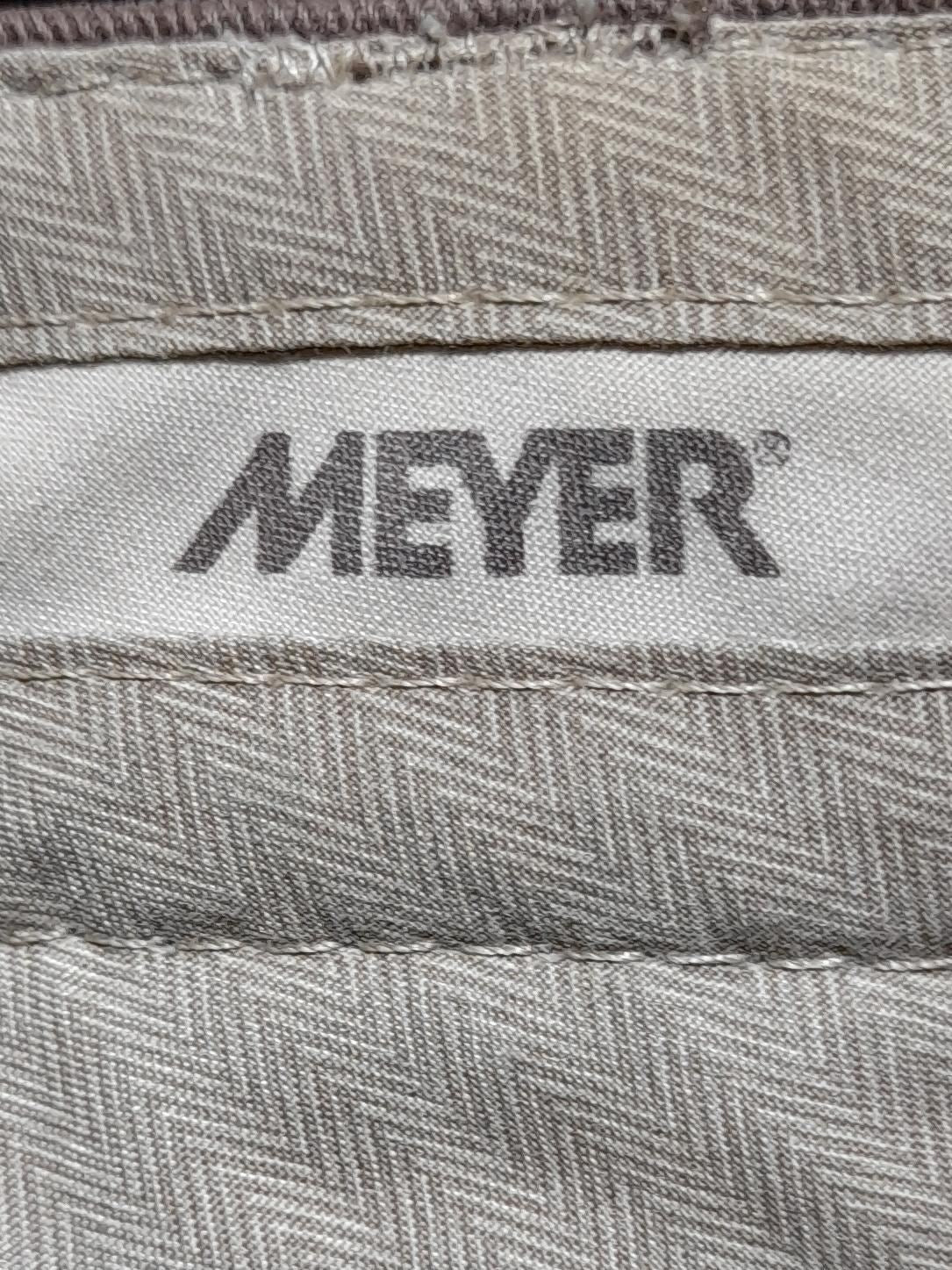 Meyer Men's Trousers W 36 in Brown Cotton with Elastane Straight Chino - Image 6