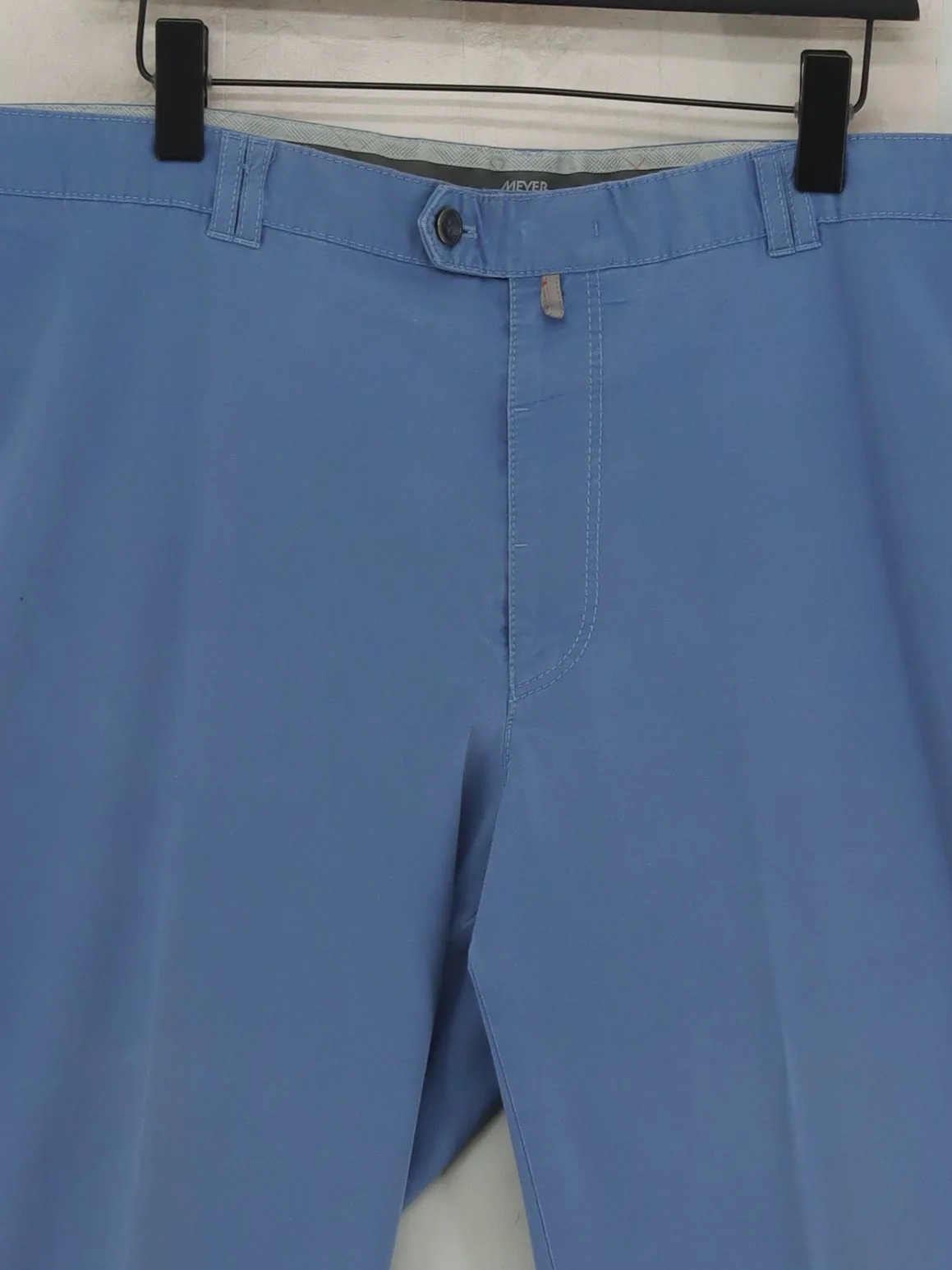 Meyer Men's Trousers W 44 in Blue 100% Cotton Straight Chino - Image 3